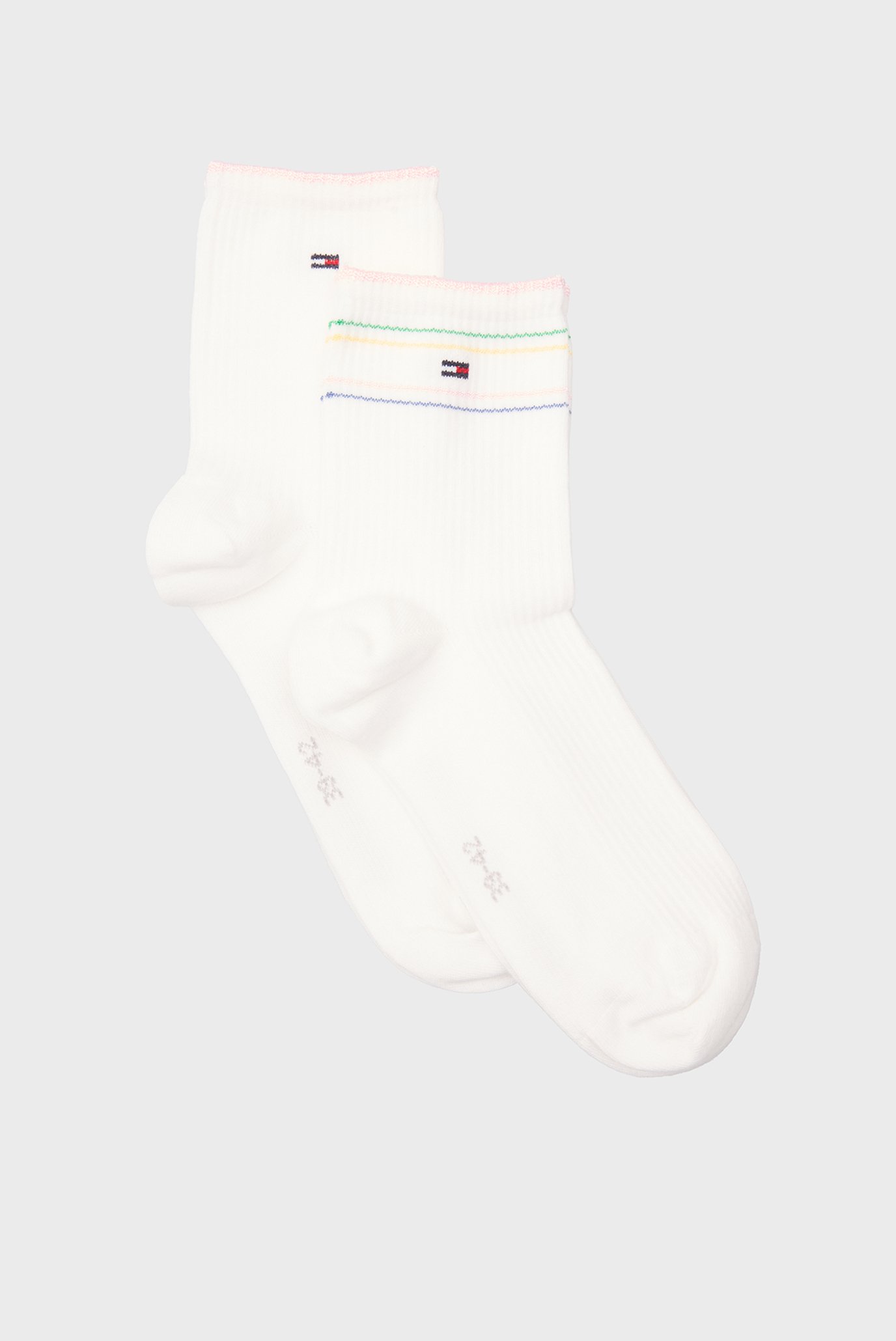 Женские белые носки (2 пары) RIB SHINE Белый 35-38 Tommy Hilfiger 701232614 Женские белые носки (2 пары) RIB SHINE Белый 35-38 Tommy Hilfiger 701232614