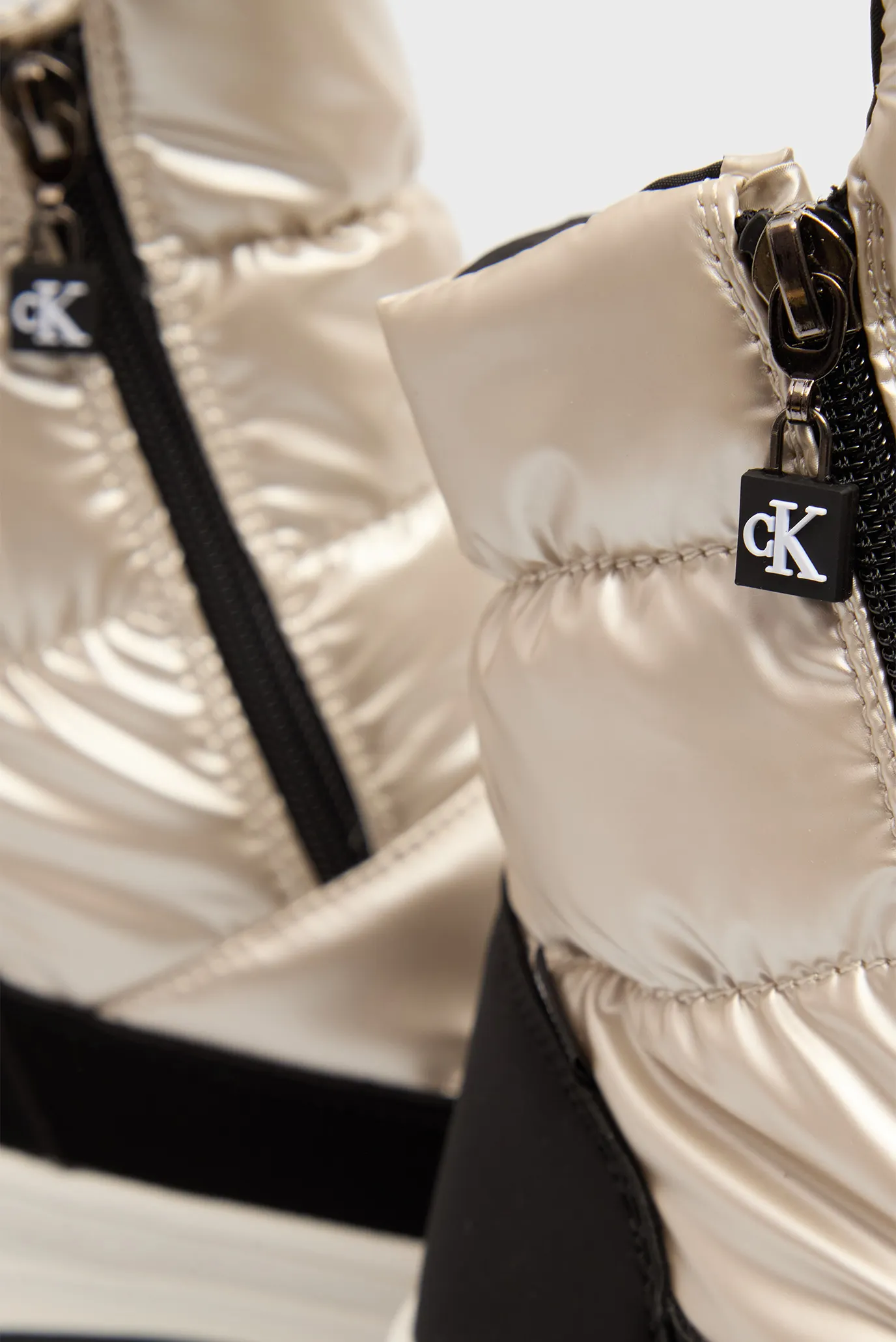 Детские бежевые дутики SNOW 2