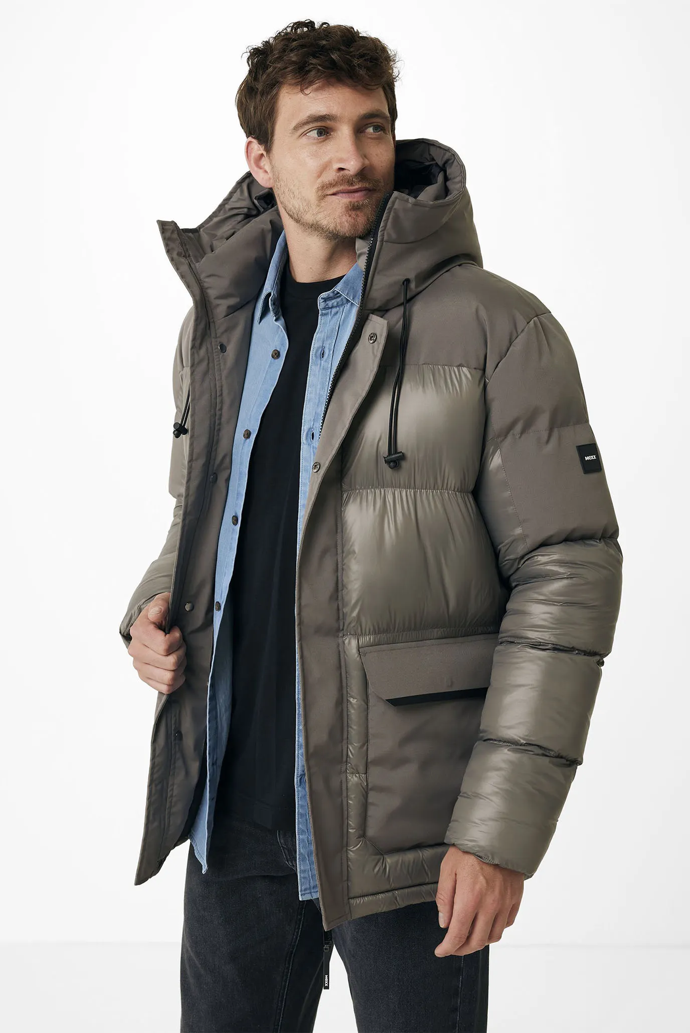 Чоловіча сіра парка 3