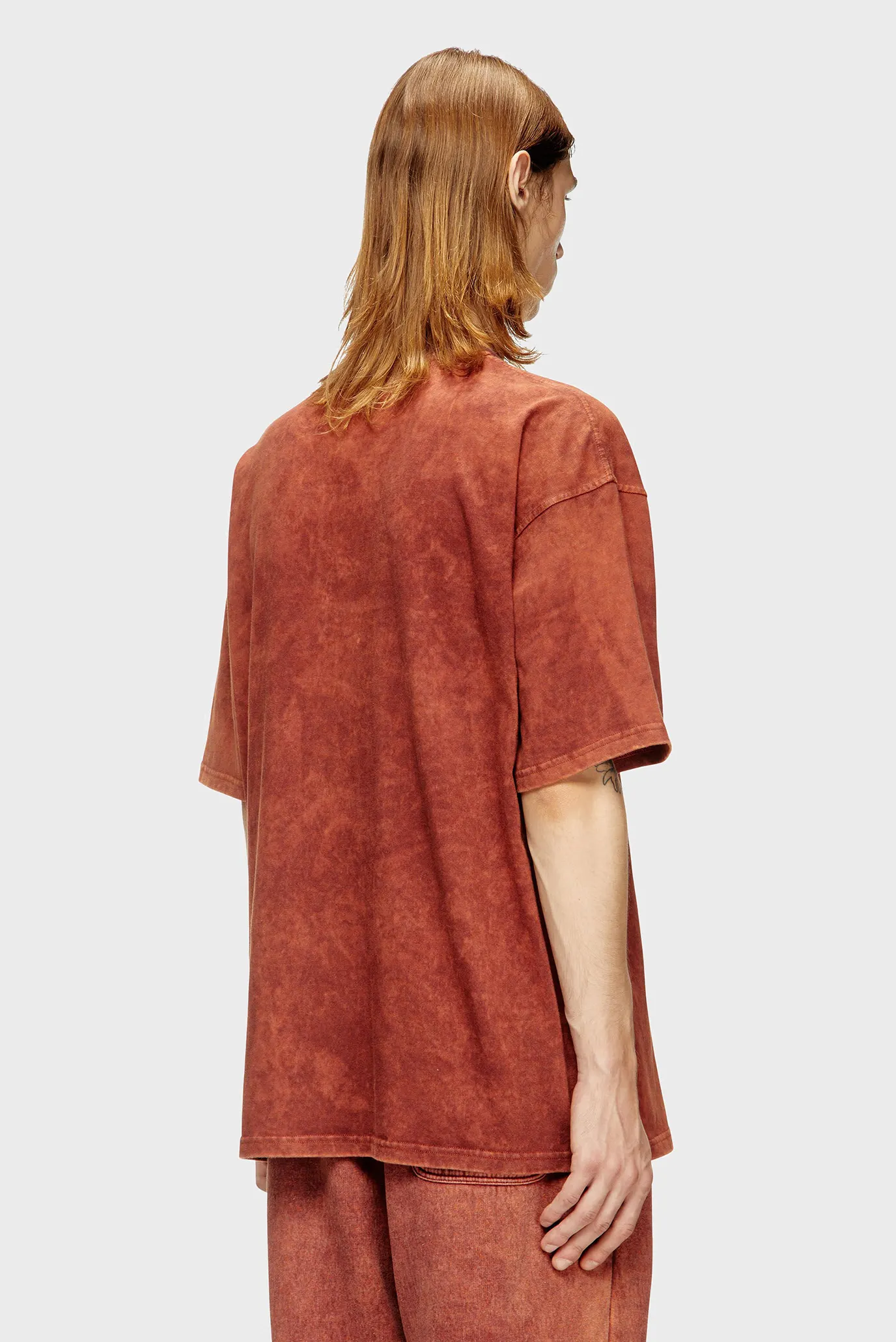 Чоловіча теракотова футболка T-BOXT-T4 3