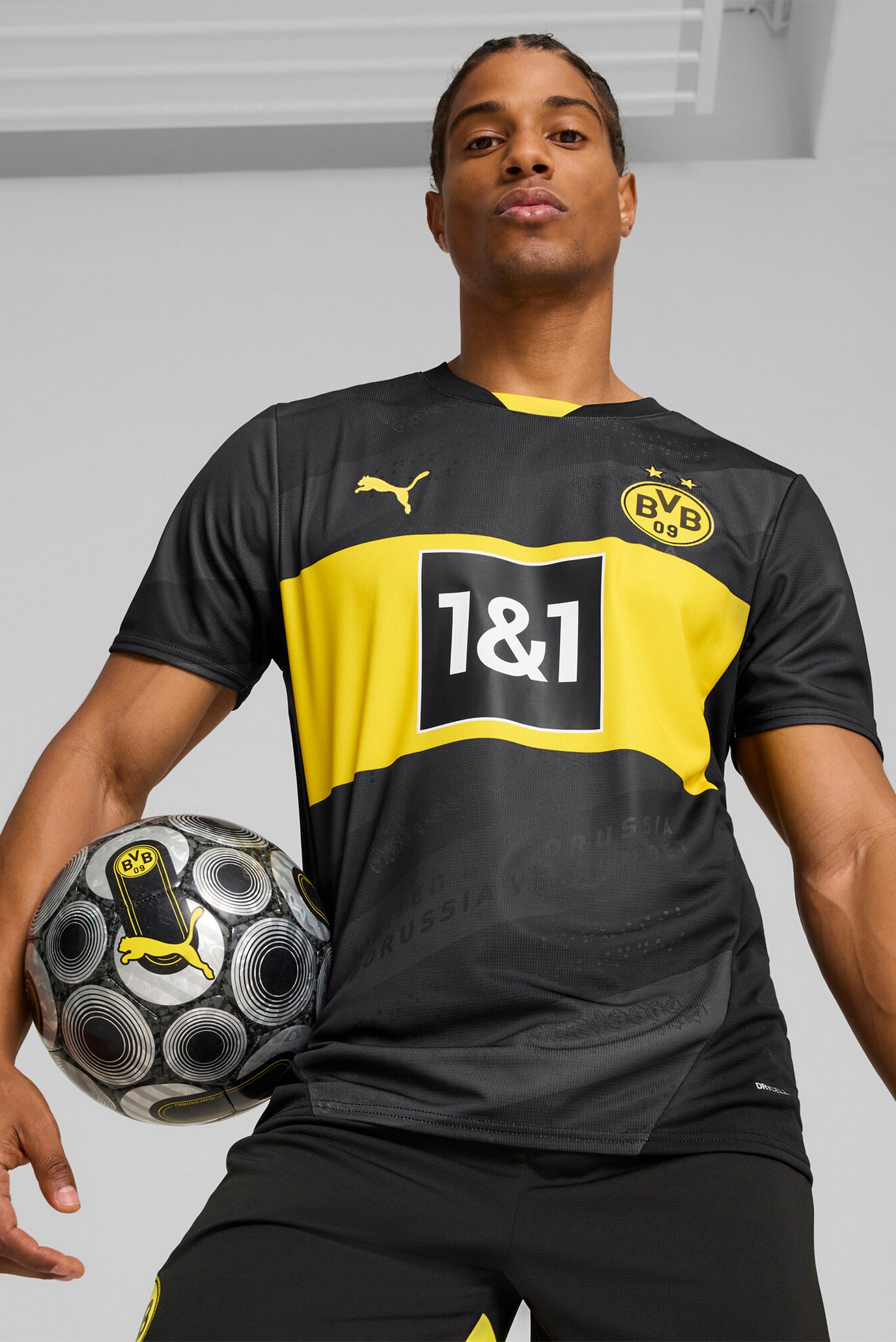 Мужская черная футболка Borussia Dortmund 24/25 Away Jersey Men 1