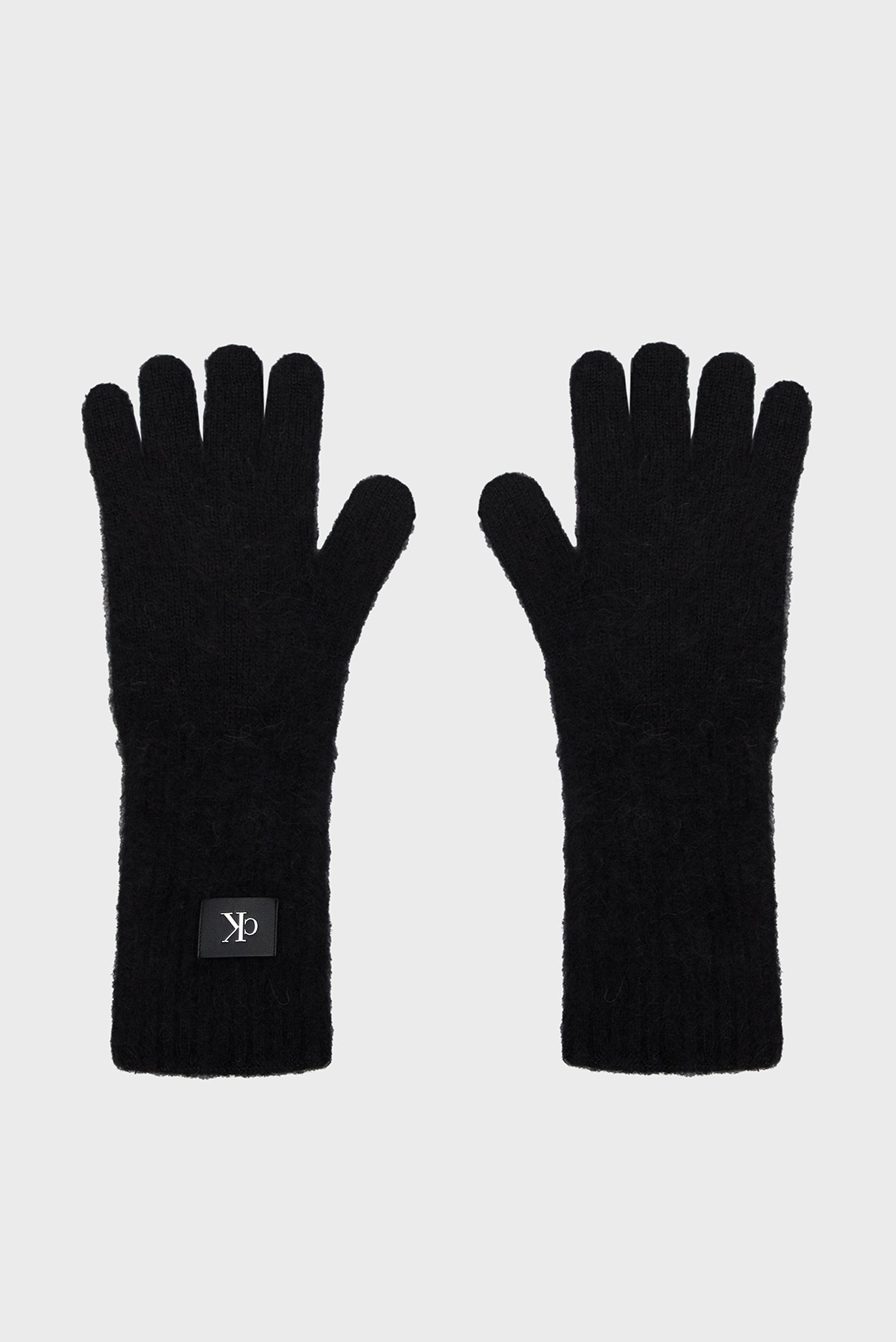 Жіночі чорні вовняні рукавички MINIMAL MONOGRAM GLOVES 1