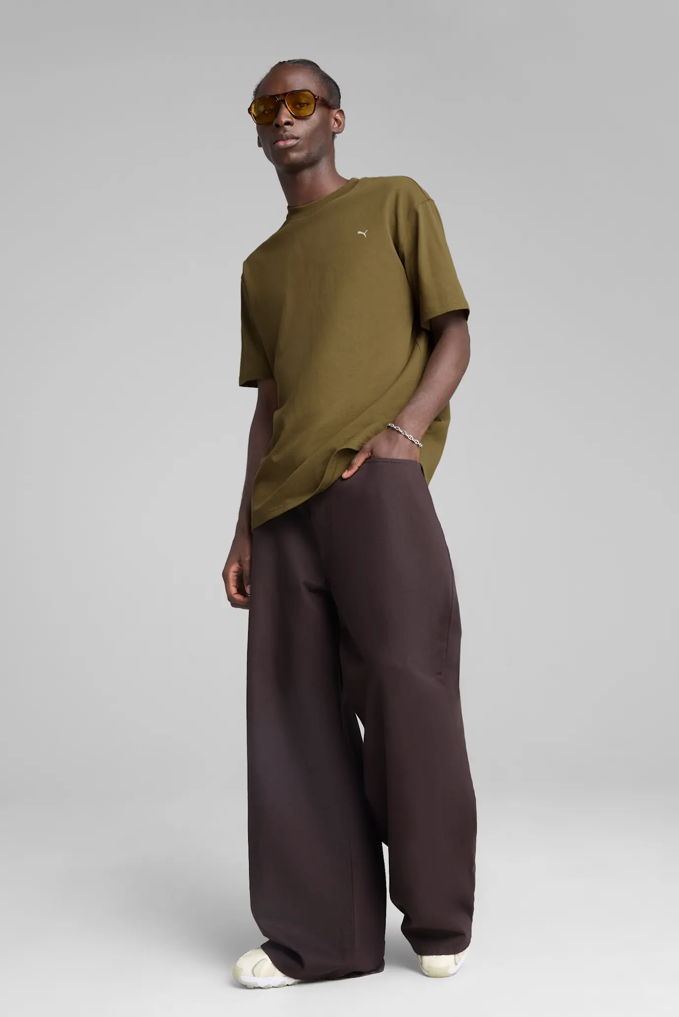 Чоловіча оливкова футболка MMQ Tee 2