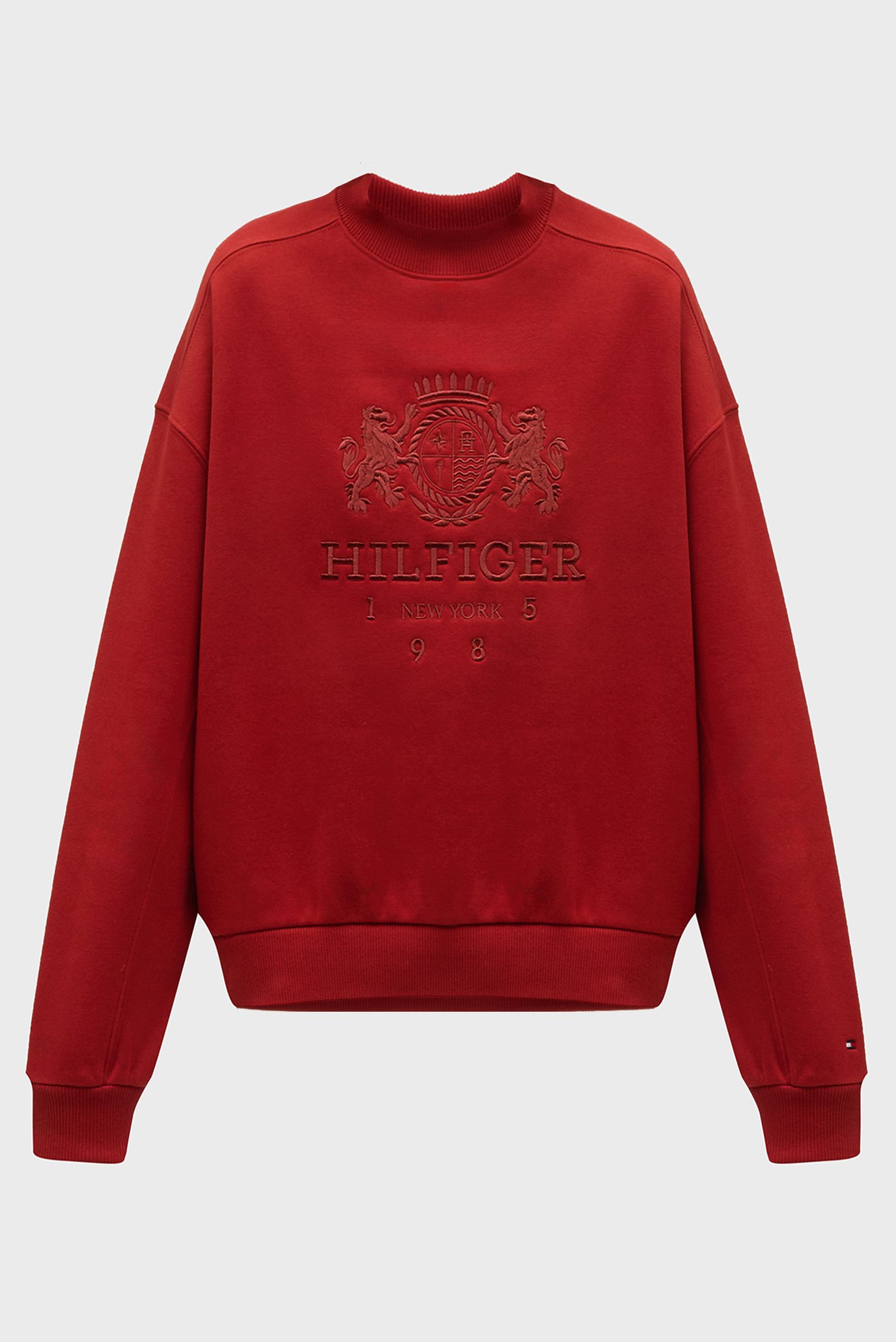 Женский красный свитшот RLX VARSITY CREST C-NK 1