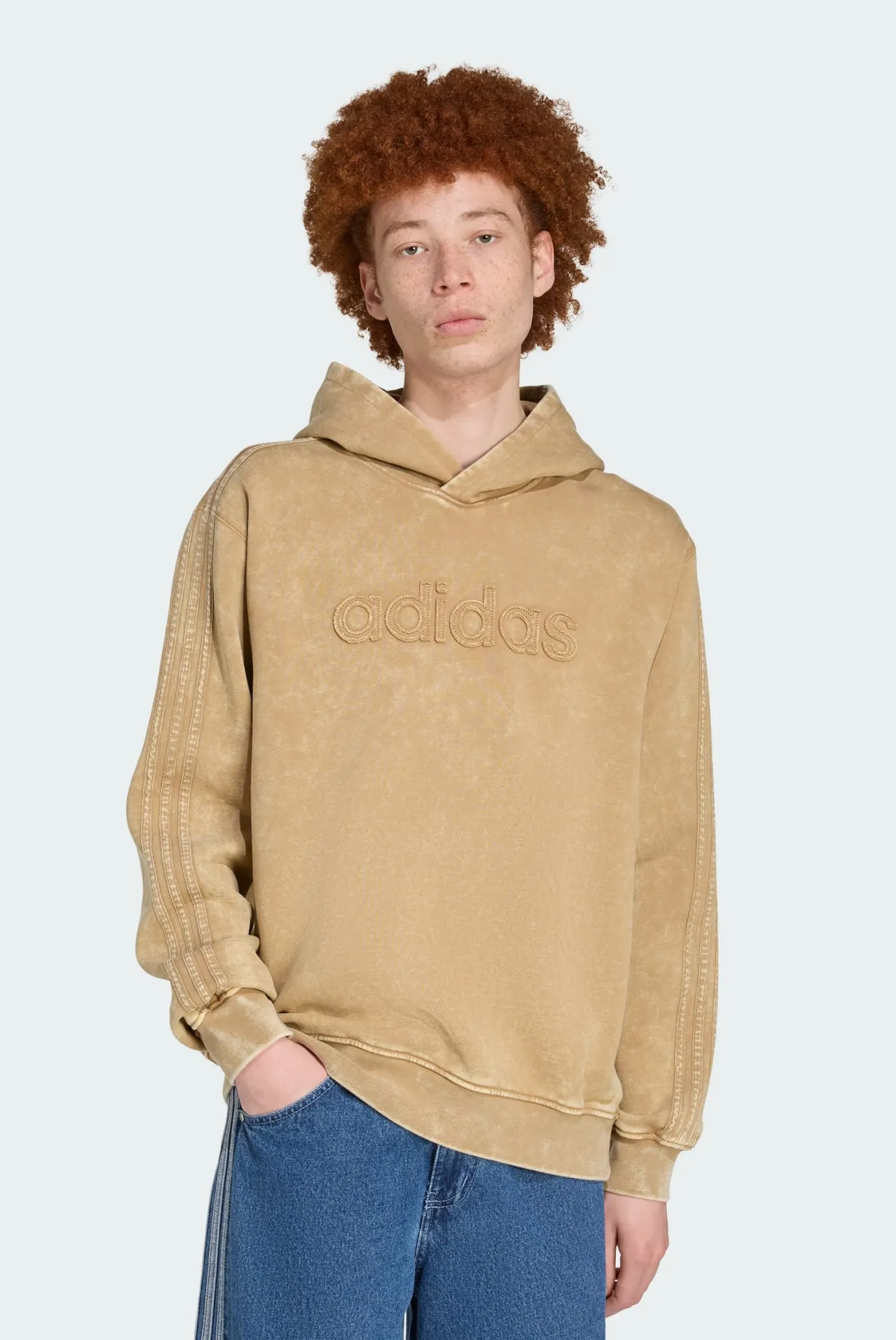 Чоловіче бежеве худі WASHED 1