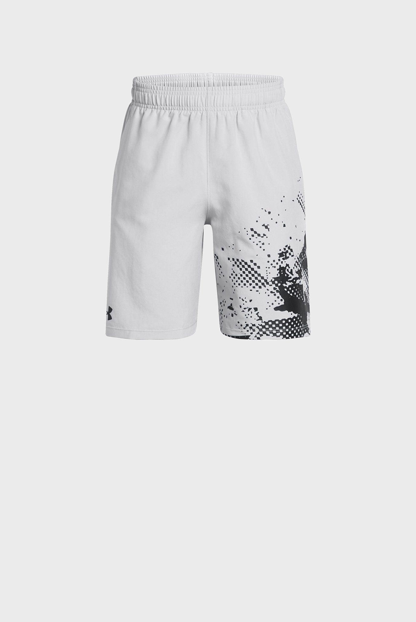 Детские светло-серые шорты UA Tech Woven Graphic Short 1