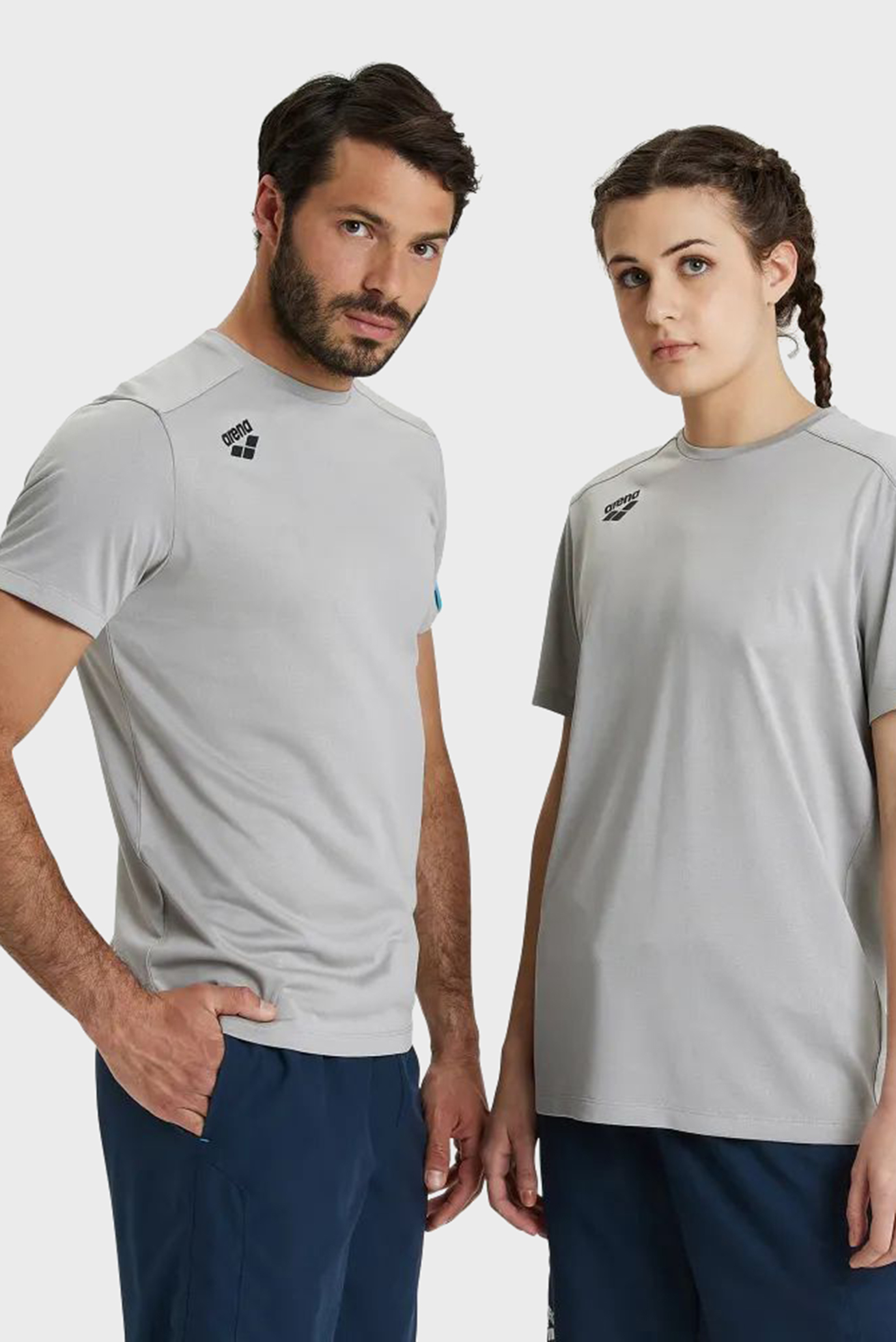 Серая футболка TEAM T-SHIRT SOLID Серый XL Arena 004900-550 Серая футболка TEAM T-SHIRT SOLID Серый XL Arena 004900-550