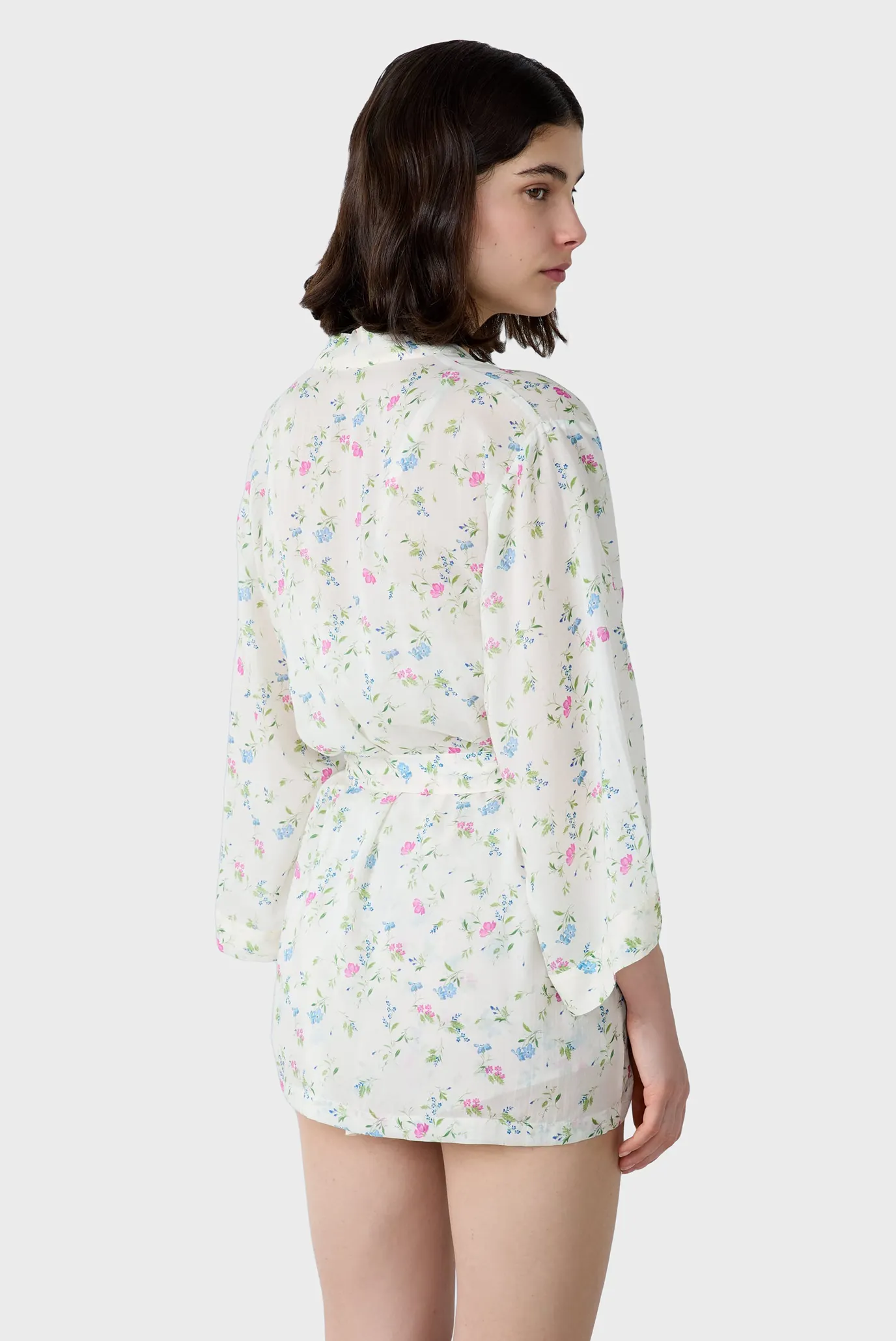 Женский белый пеньюар с узором PRATI 4