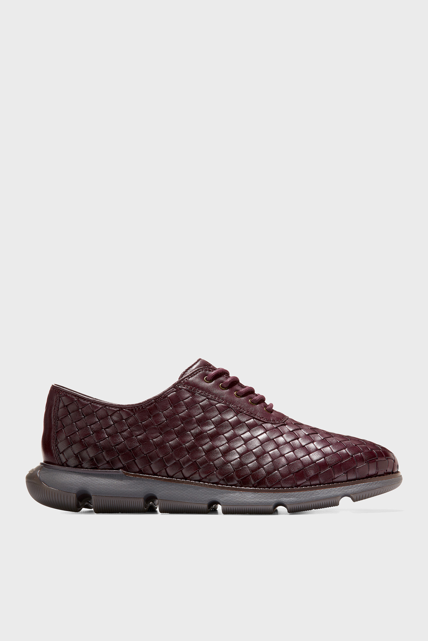 Чоловічі коричневі шкіряні оксфорди 4.ZERØGRAND Hand-Woven Oxford 1