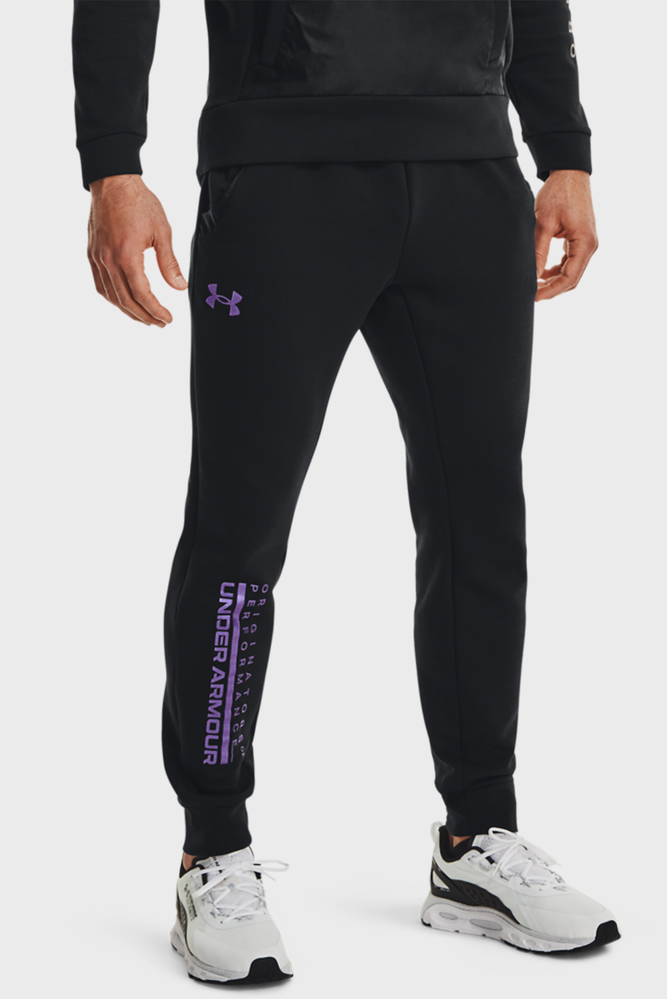 Мужские черные спортивные брюки UA Summit Knit Jogger 1