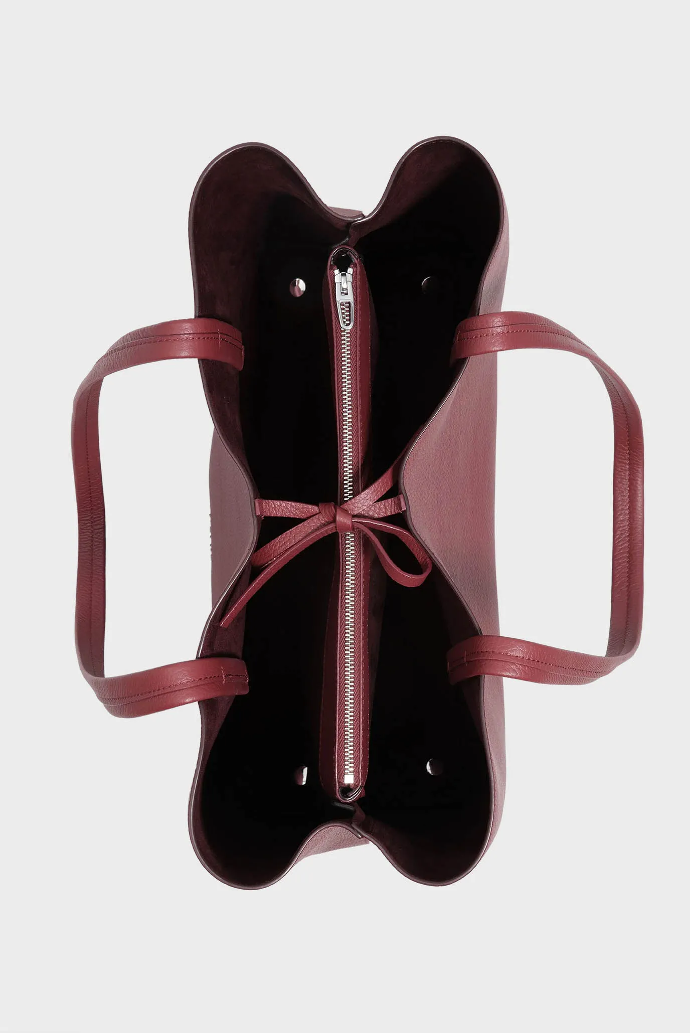 Женская бордовая кожаная сумка 4