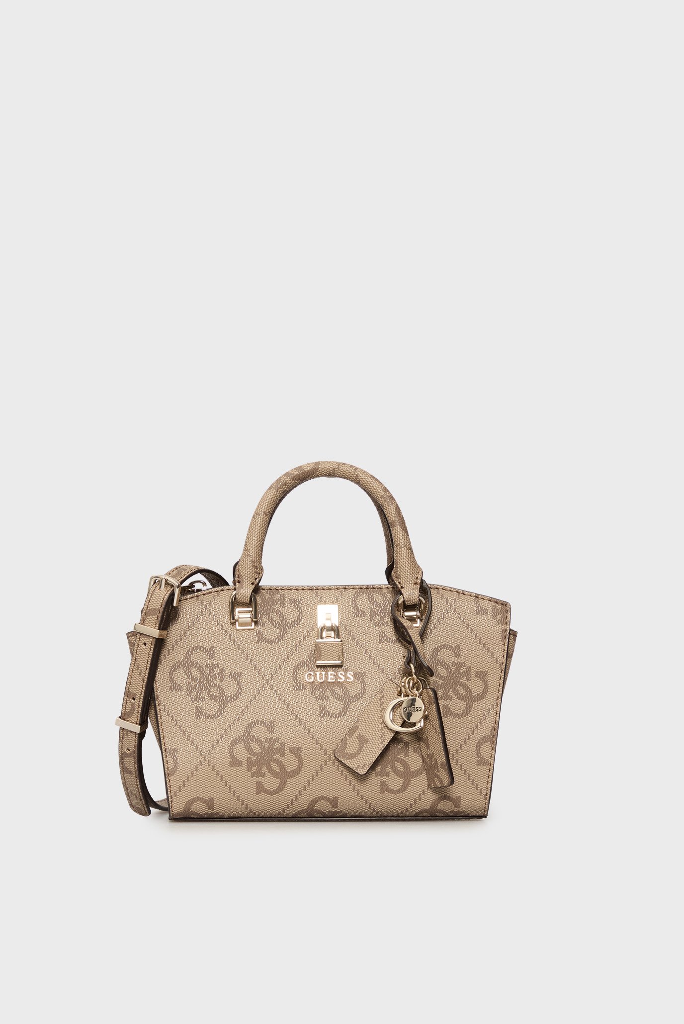 Женская бежевая сумка с узором QUEENSLAND Бежевый ONESIZE Guess HWOS9655760 Женская бежевая сумка с узором QUEENSLAND Бежевый ONESIZE Guess HWOS9655760