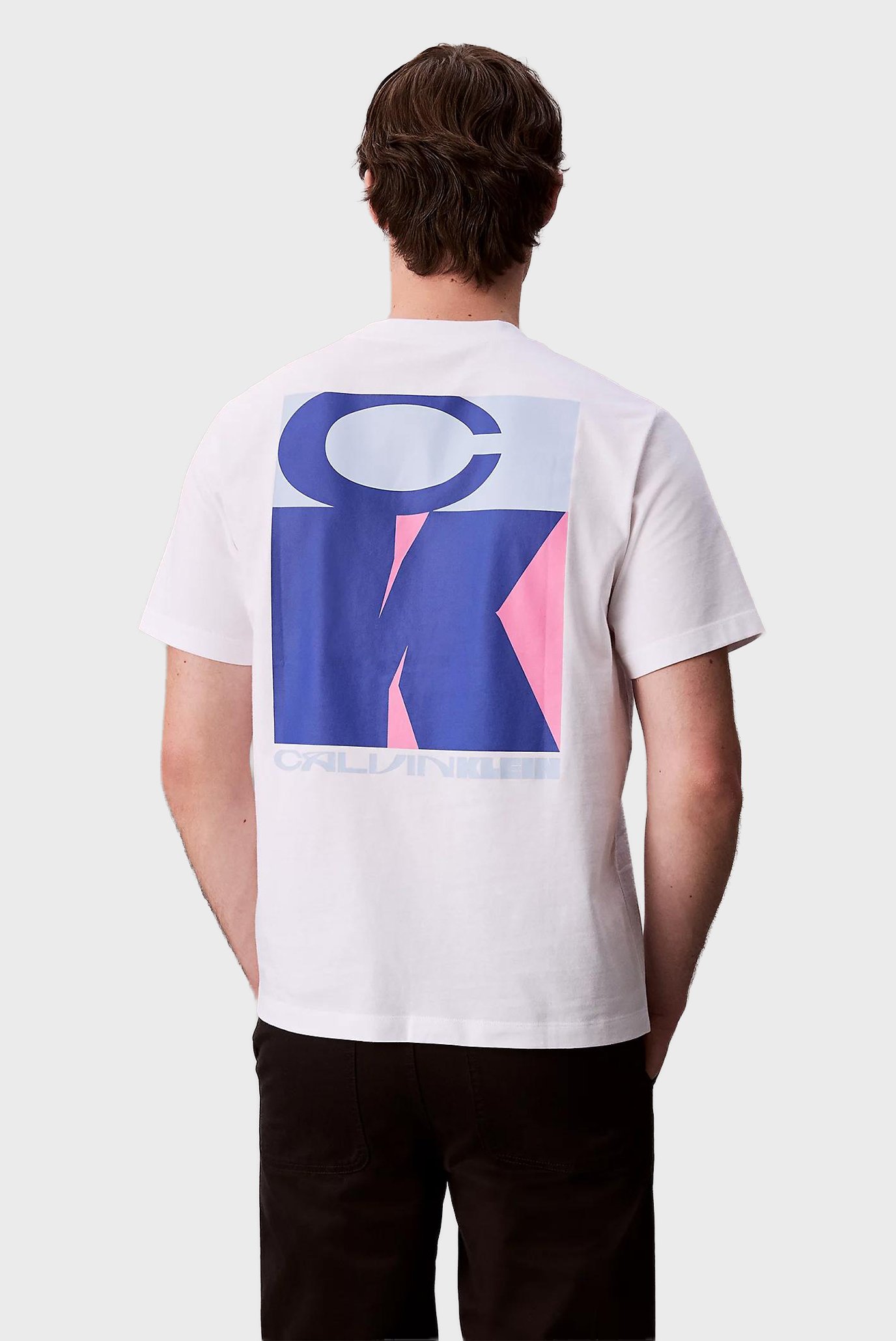 Мужская белая футболка STACK GRAPHIC Белый XXL Calvin Klein Jeans LV04RD807G Мужская белая футболка STACK GRAPHIC Белый XXL Calvin Klein Jeans LV04RD807G