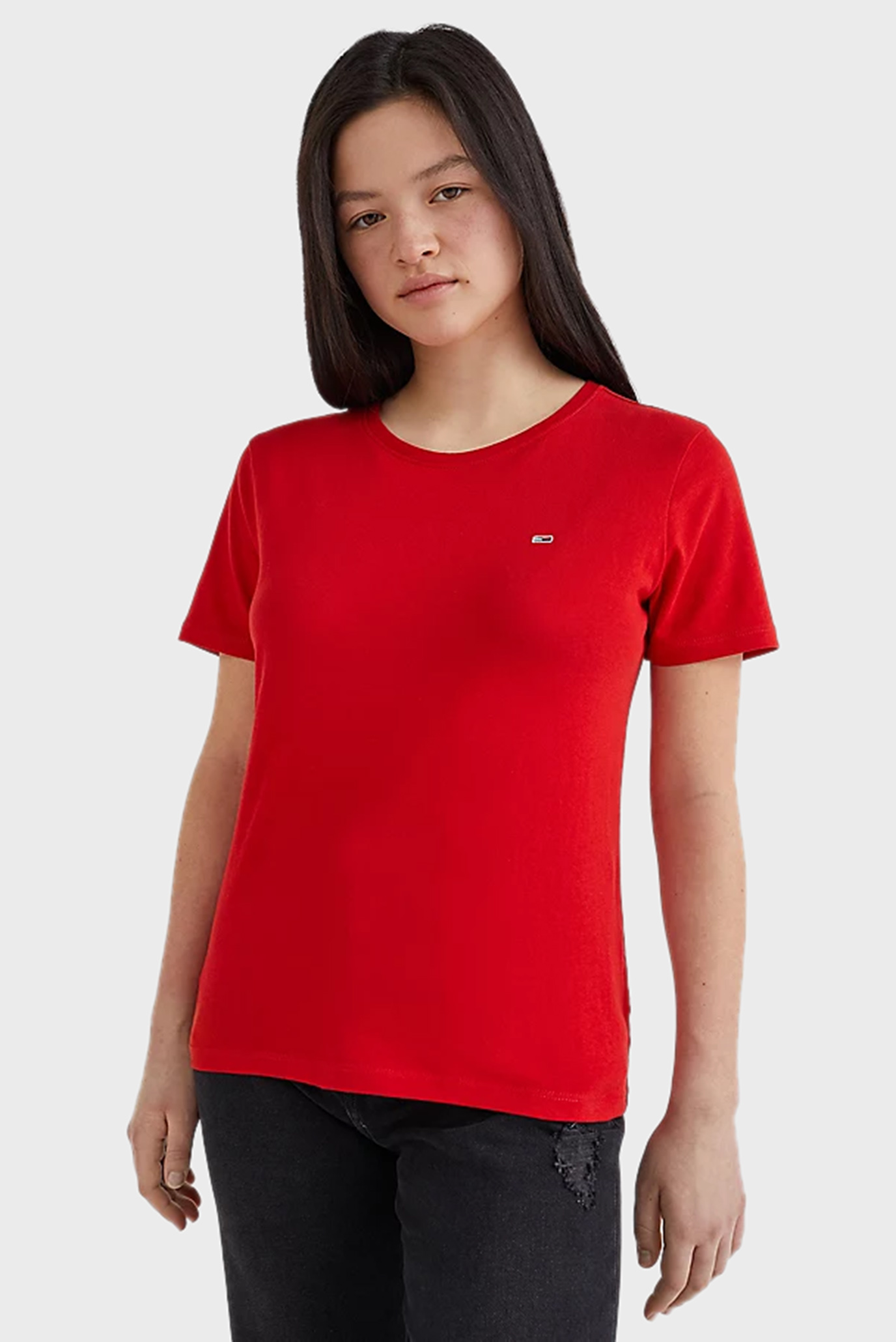 Женская красная футболка TJW SOFT JERSEY TEE 1