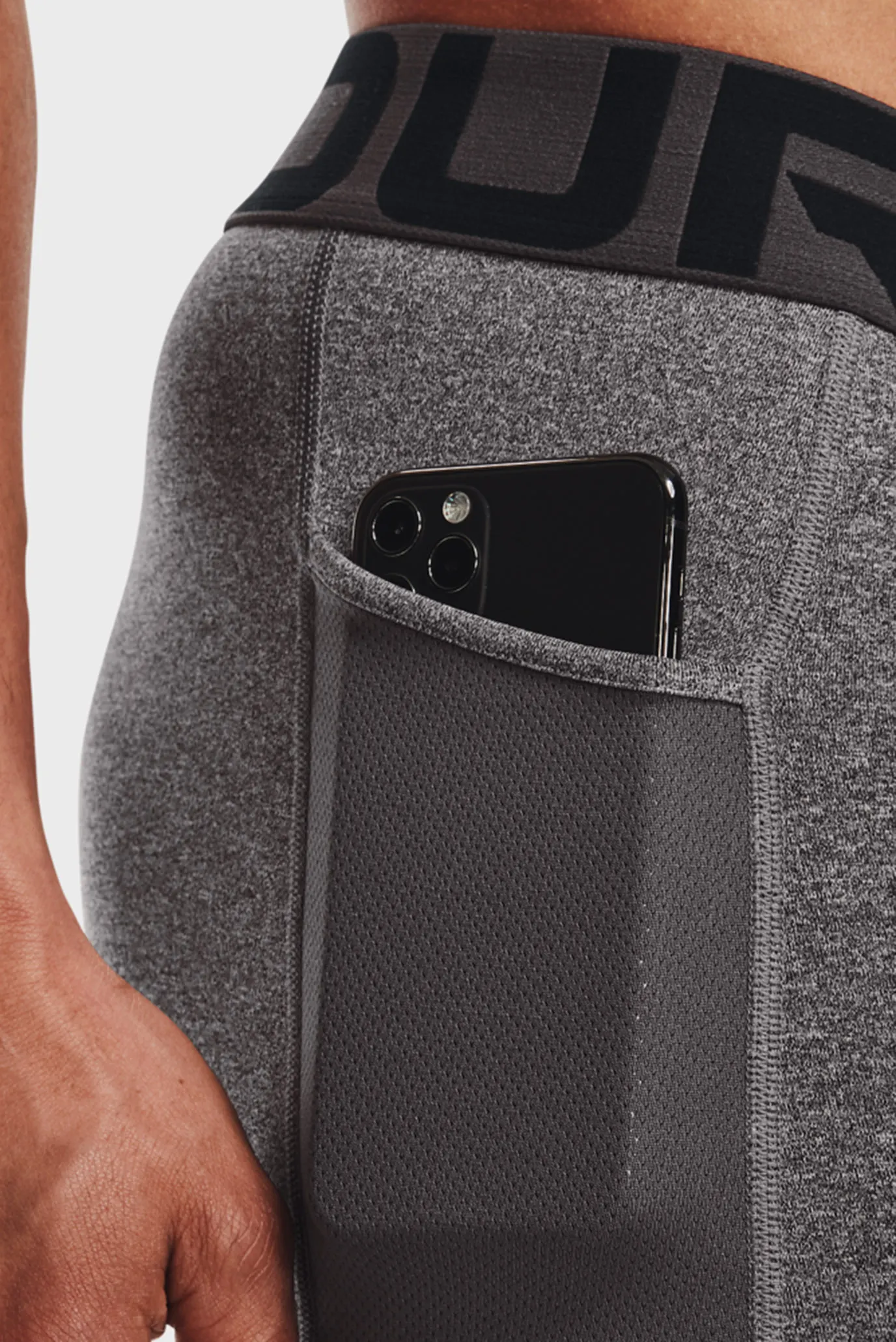 Чоловічі сірі термобрюки UA CG Armour Leggings 4