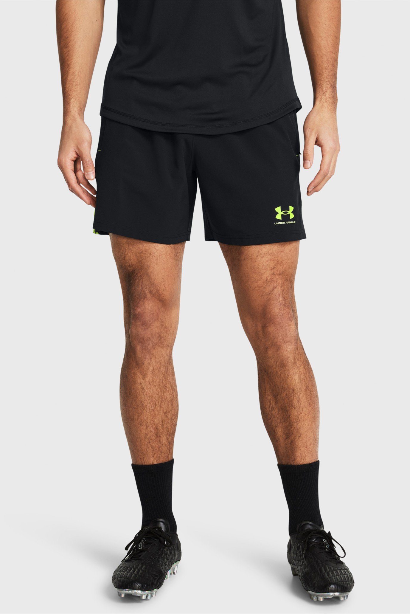 Чоловічі чорні шорти UA M's Ch. Pro Woven Short 1