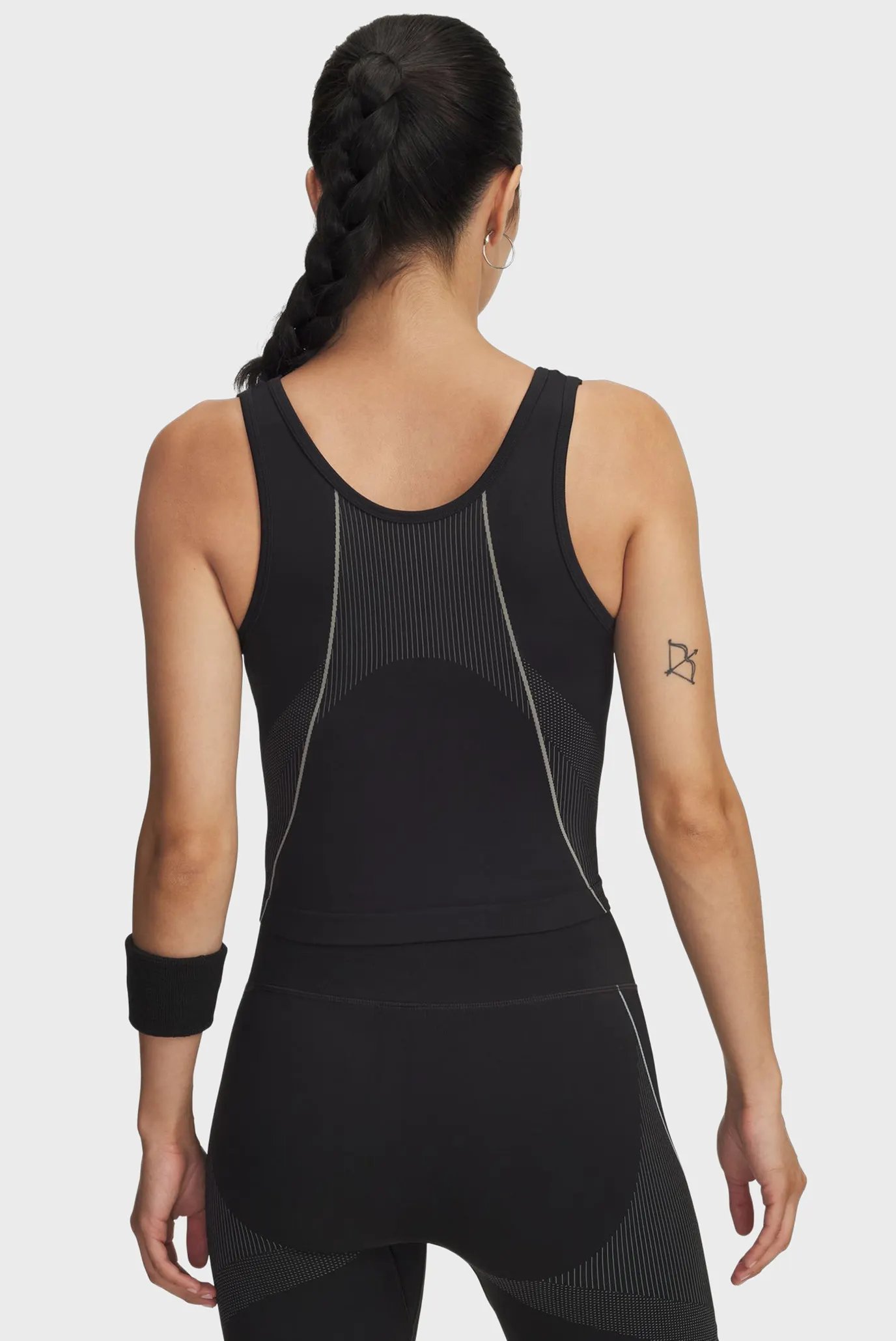 Жіночий чорний топ UA Vanish Seamless Tank 3