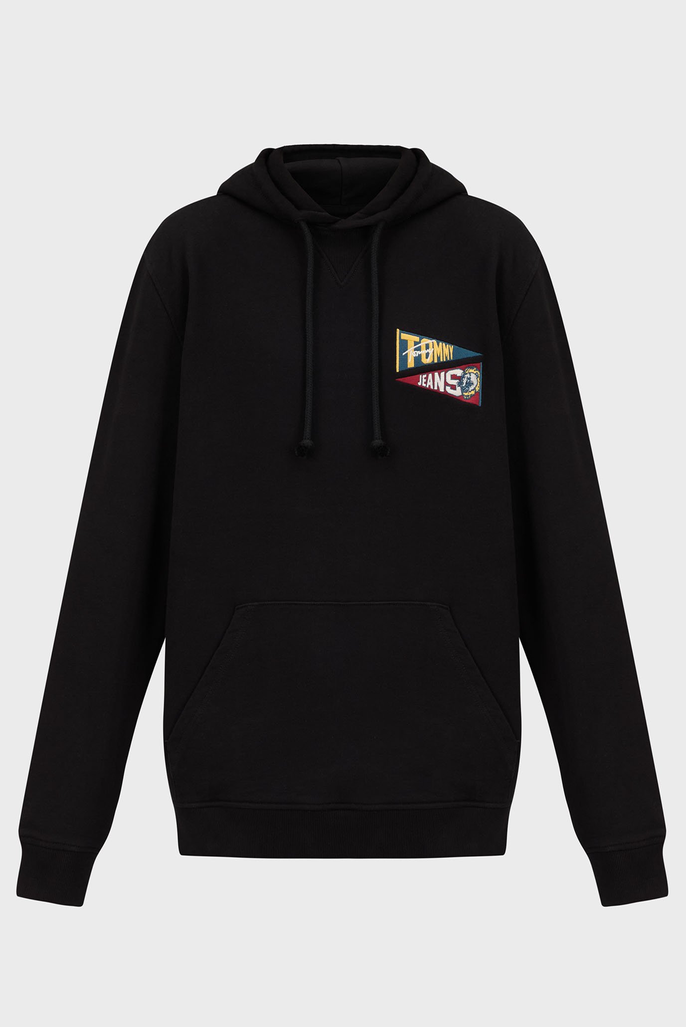 Чоловіче чорне худі TJM REG UNI FLAG TIGER HOODIE 1