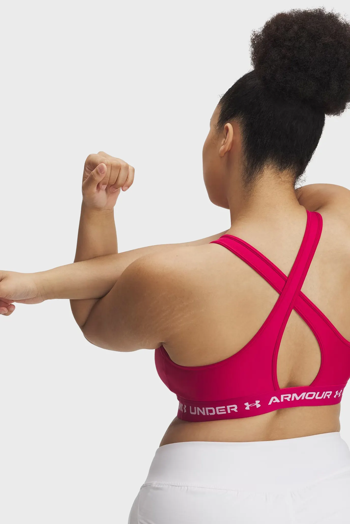 Женский малиновый топ Crossback Mid Bra 4