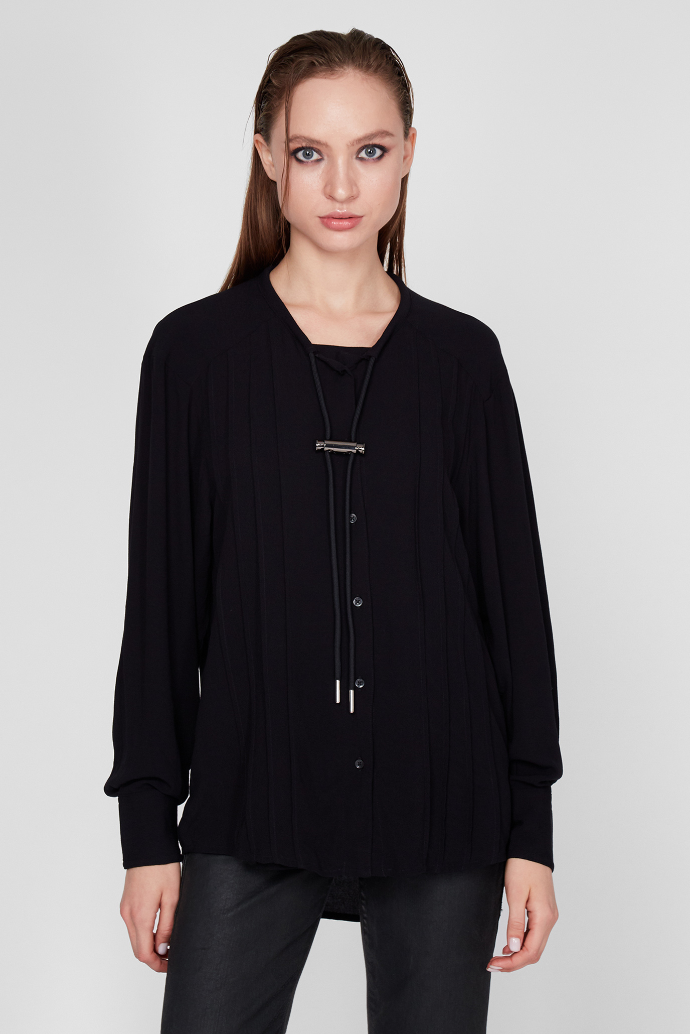 Жіноча чорна блуза C-RETHA 1
