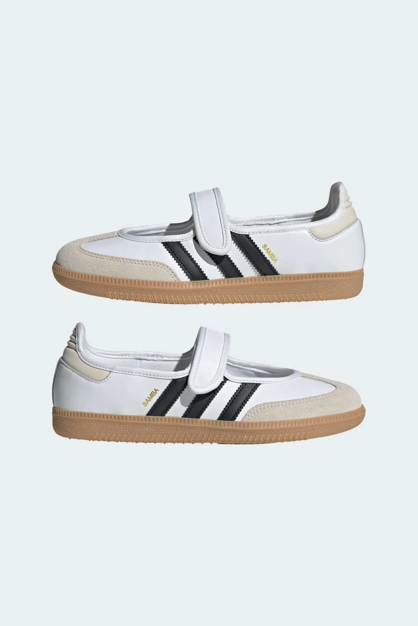 Жіночі білі шкіряні балетки Samba OG 7