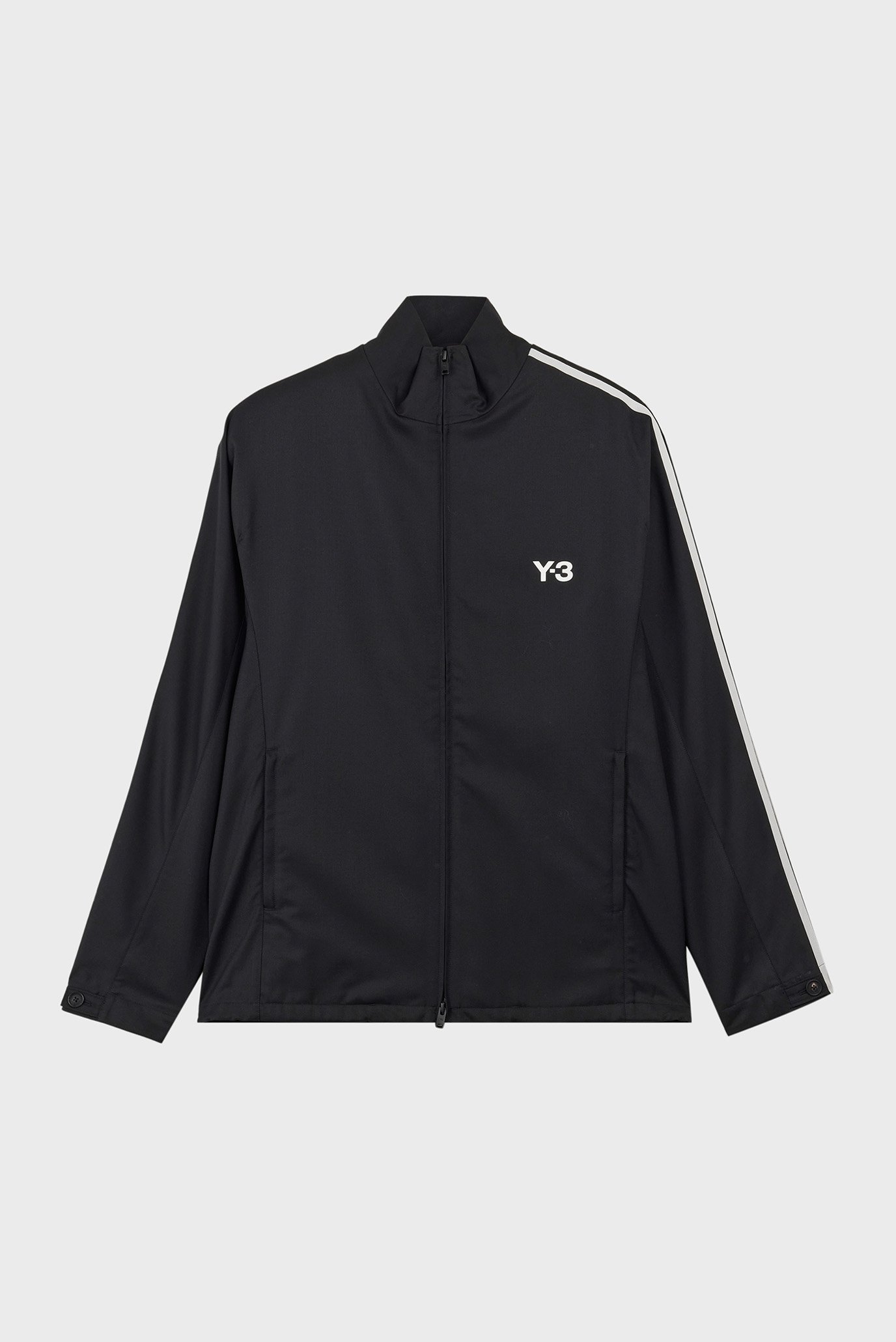 Чорна спортивна кофта Y-3 Refined Wool 3-Stripes 1