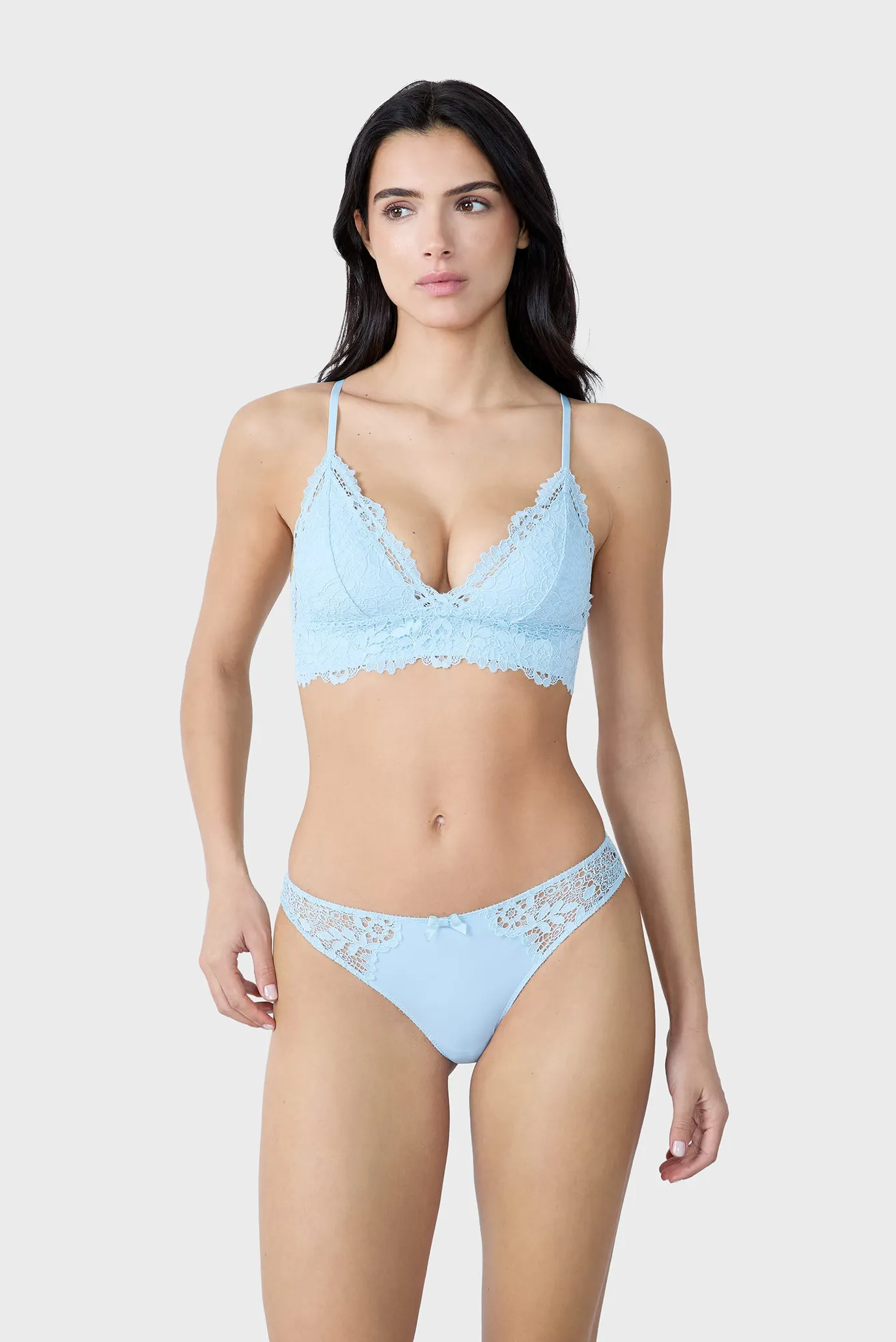 Жіночий блакитний бюстгальтер з м'якою трикутною чашкою SUCCESS 2