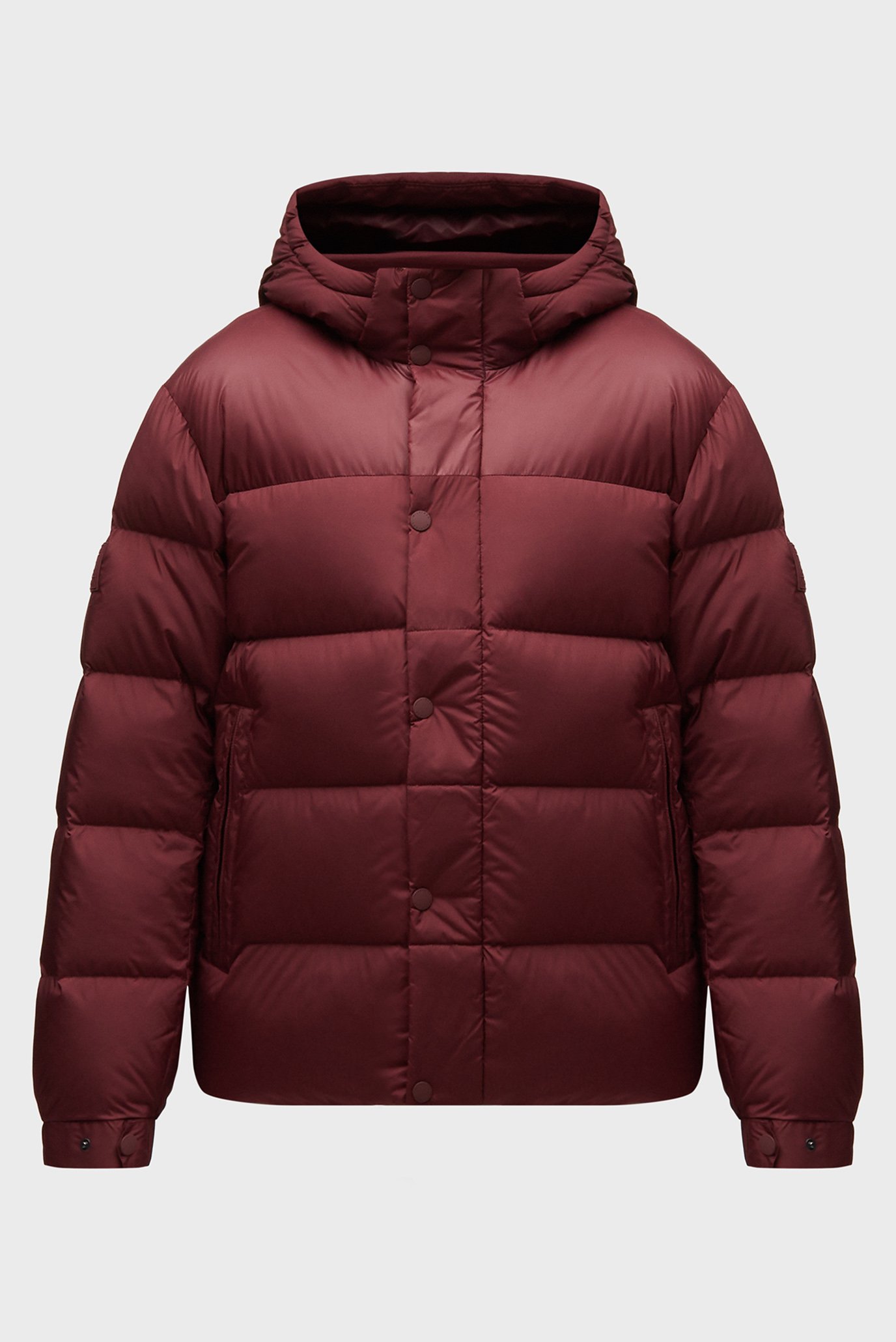 Чоловічий бордовий пуховик MIX DOWN HOODED PUFFER 1