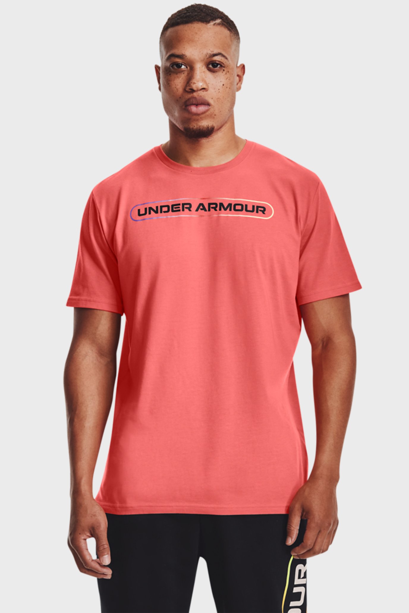 Чоловіча коралова футболка UA LOCKERTAG SS 1