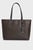 Жіноча коричнева сумка з візерунком CK MUST SHOPPER