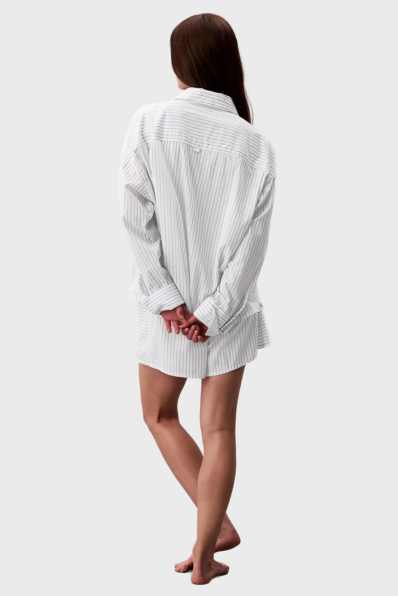 Женские белые шорты в полоску LOGO SUPER 4