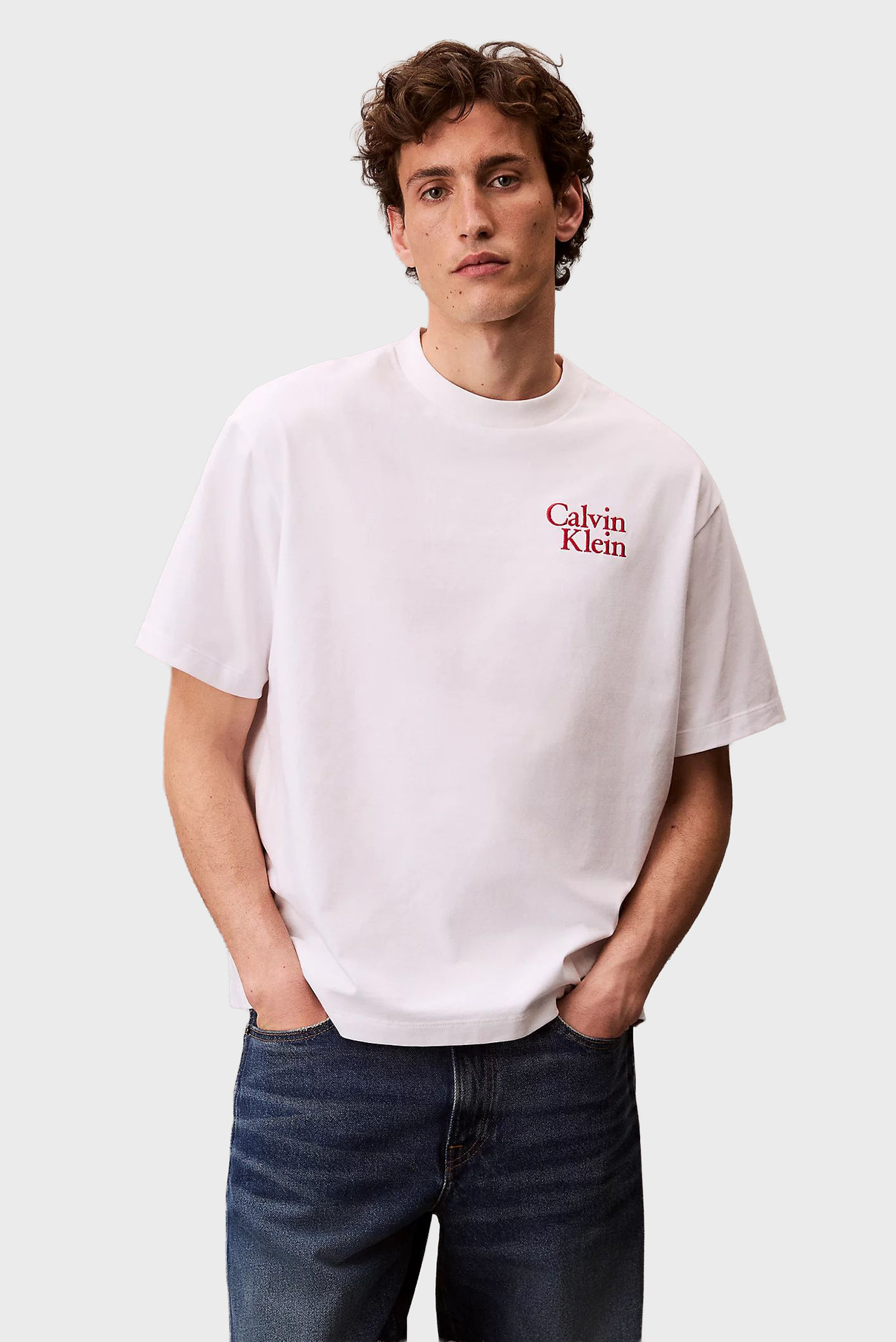 Мужская белая футболка RESORT SCRIPT Белый XXL Calvin Klein Jeans LV04RC808G Мужская белая футболка RESORT SCRIPT Белый XXL Calvin Klein Jeans LV04RC808G
