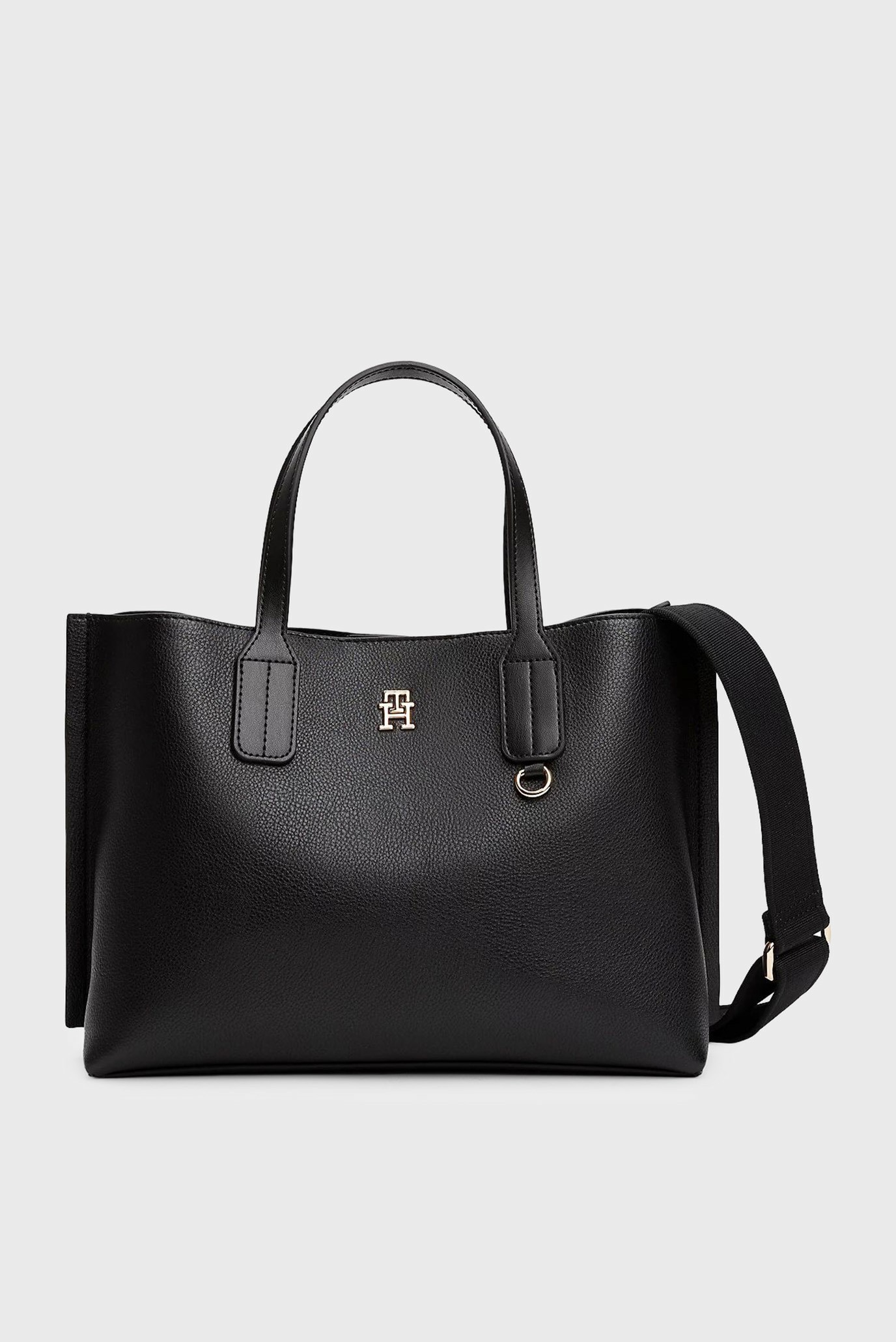 Женская черная сумка DISTINCT MINI TOTE Черный ONESIZE Tommy Hilfiger AW0AW17459 Женская черная сумка DISTINCT MINI TOTE Черный ONESIZE Tommy Hilfiger AW0AW17459