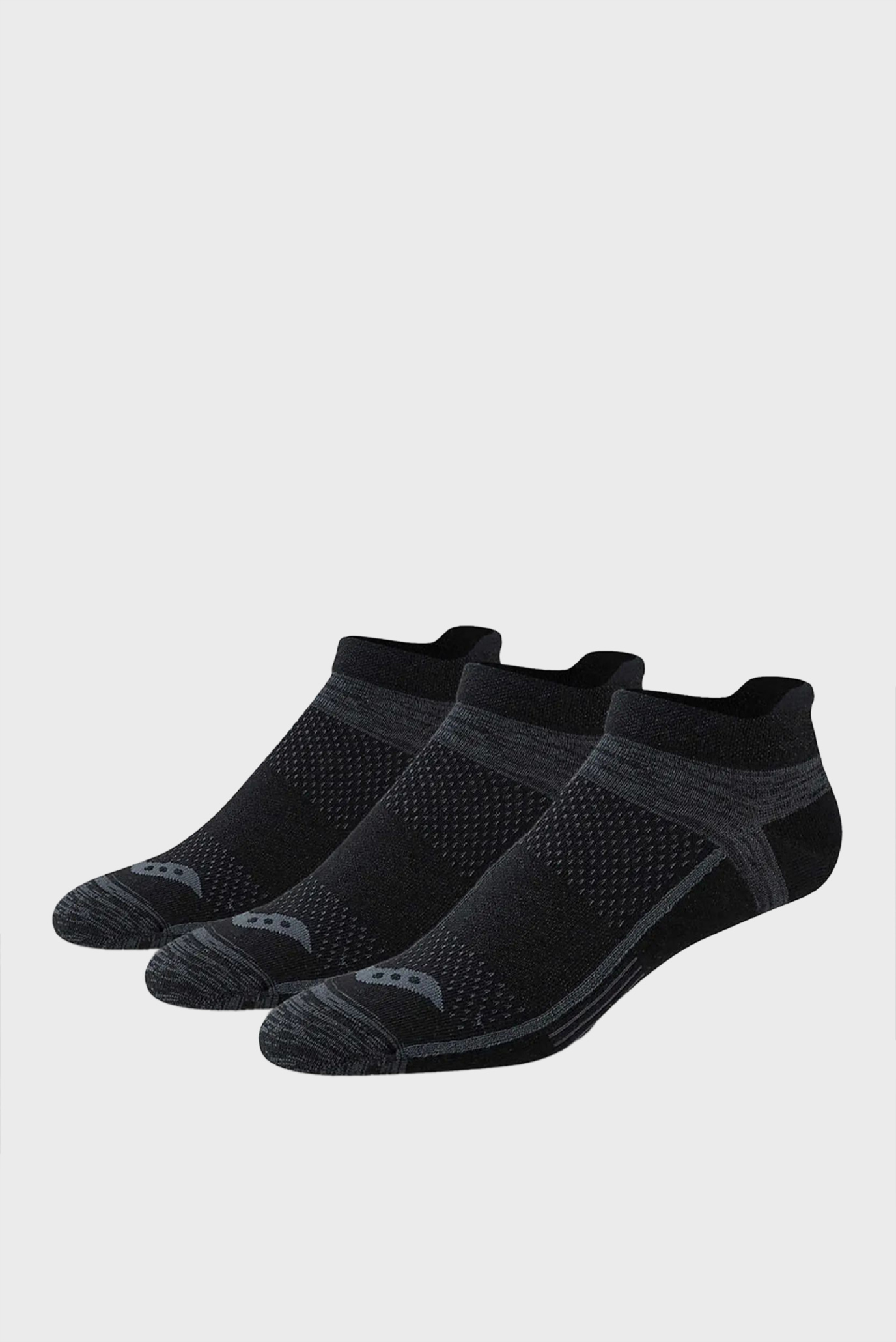 Черные носки (3 пары) ULTRALIGHT NO SHOW Черный L Saucony S385171-002 Черные носки (3 пары) ULTRALIGHT NO SHOW Черный L Saucony S385171-002