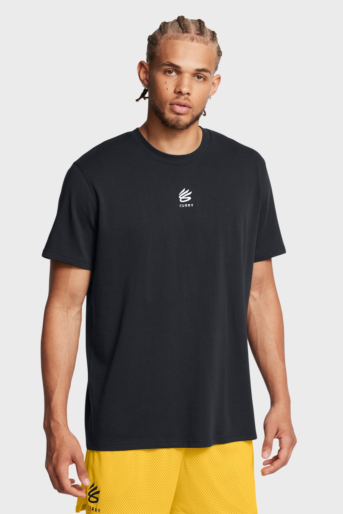 Мужская черная футболка Curry Hvyweight Logo Tee Черный XXL Under Armour 1387107-001 Мужская черная футболка Curry Hvyweight Logo Tee Черный XXL Under Armour 1387107-001