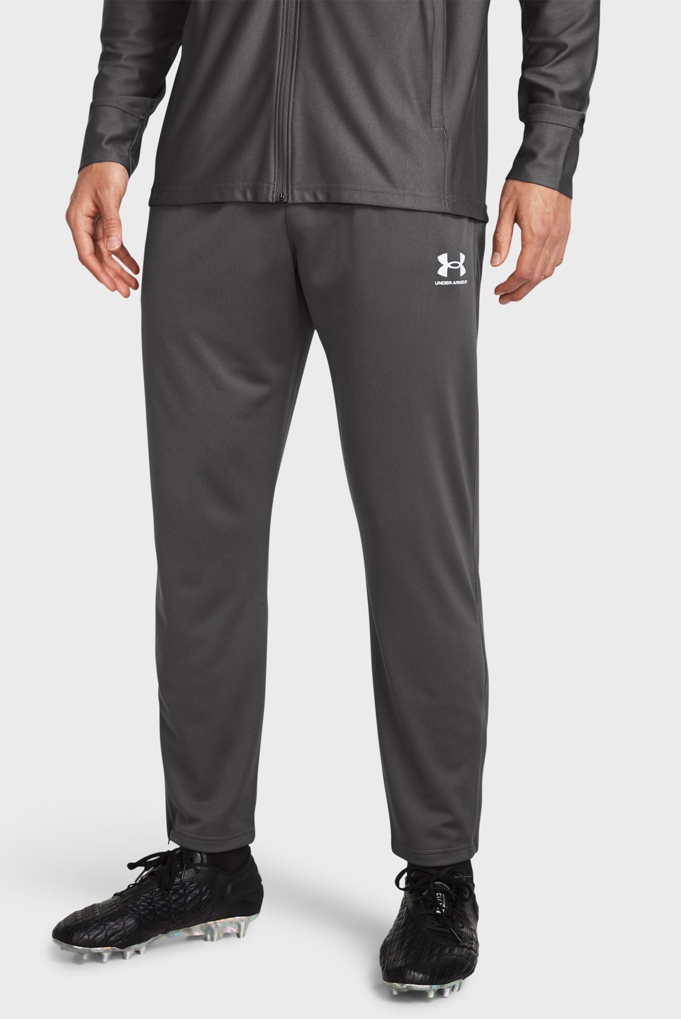 Мужские серые спортивные брюки UA M's Ch. Pique Pant 1