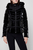 Женская черная пуховая лыжная куртка