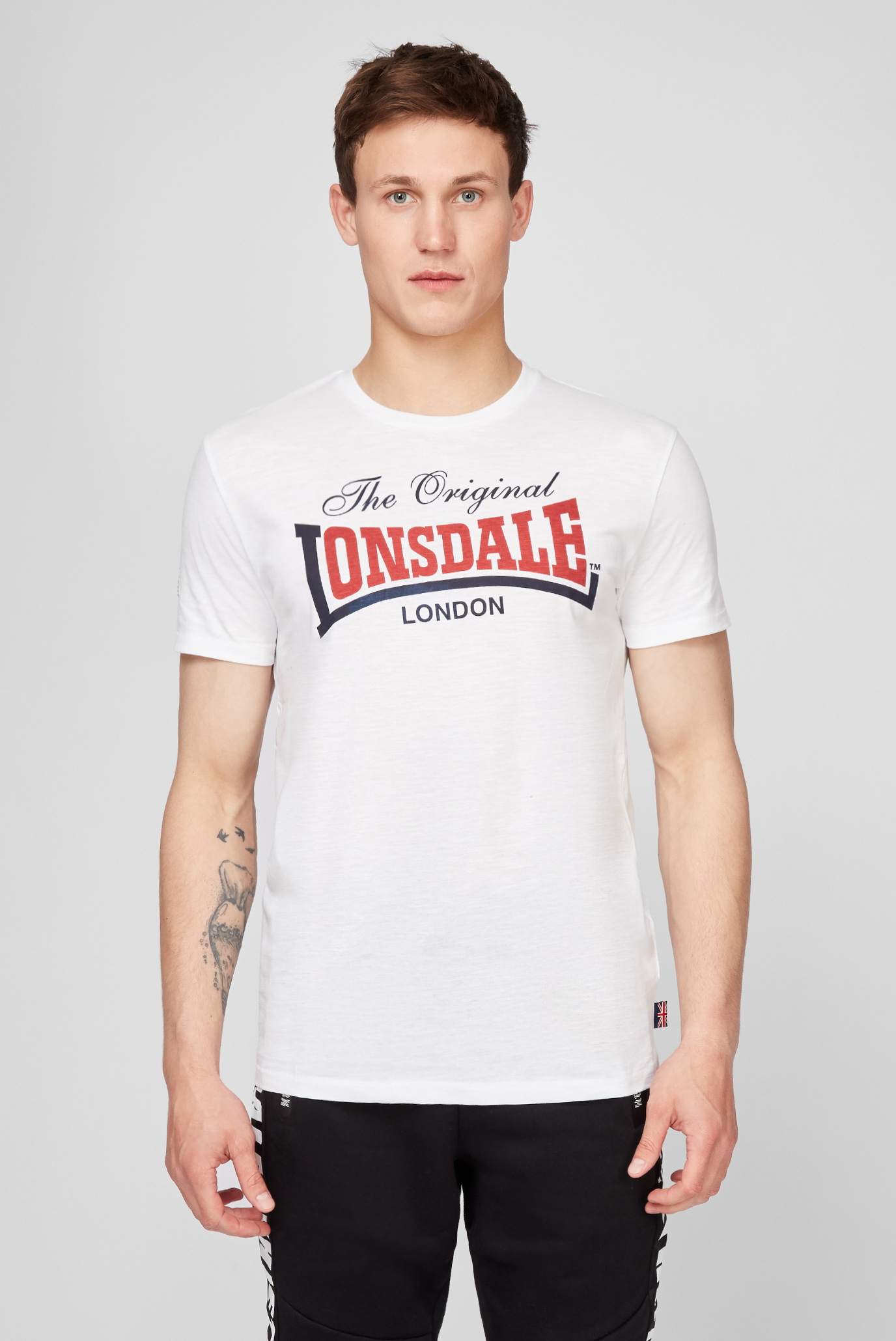 Мужская белая футболка Белый XXL Lonsdale 117019 Мужская белая футболка Белый XXL Lonsdale 117019