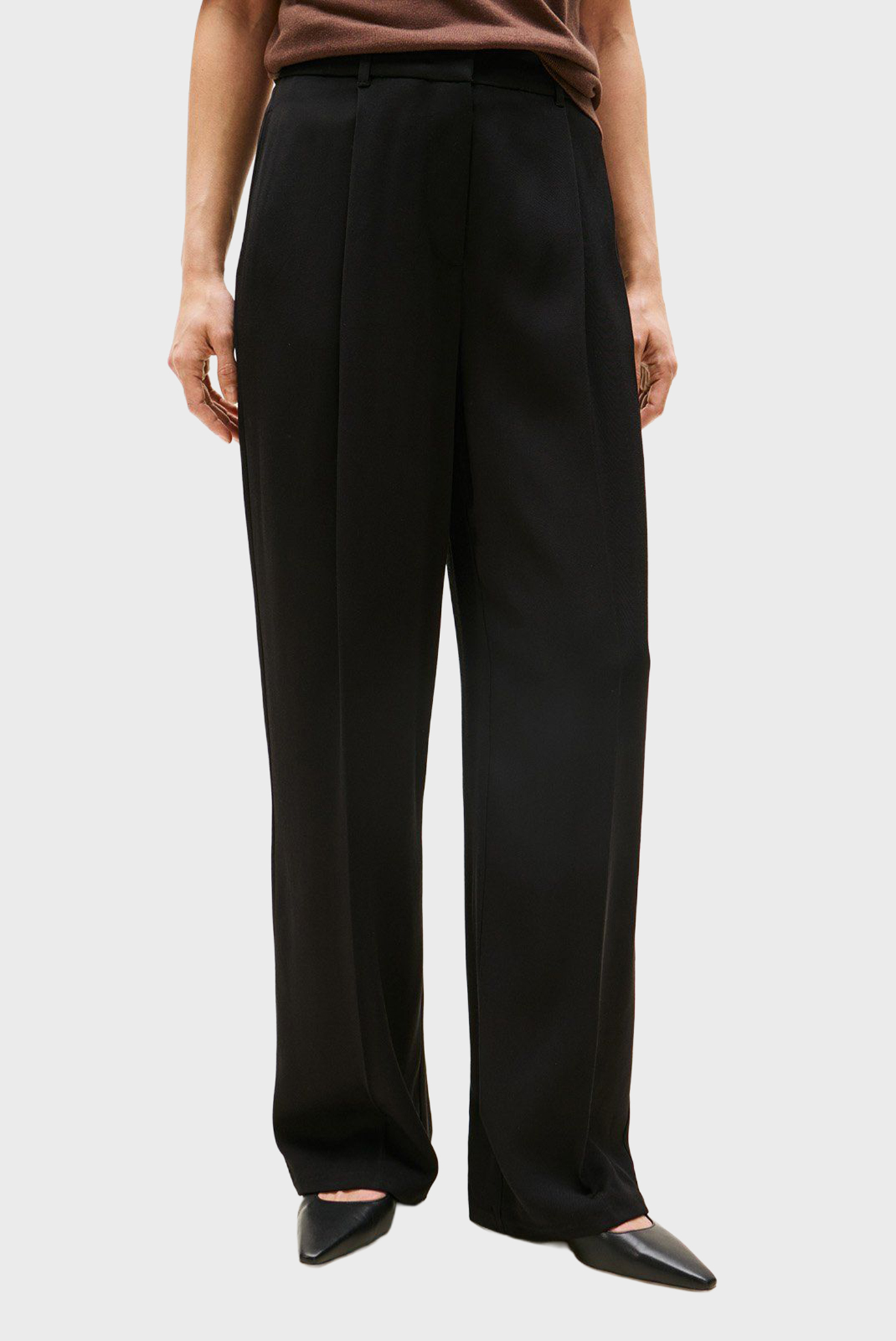 Женские черные брюки VIS TWILL Черный M Tommy Hilfiger WW0WW46749 Женские черные брюки VIS TWILL Черный M Tommy Hilfiger WW0WW46749