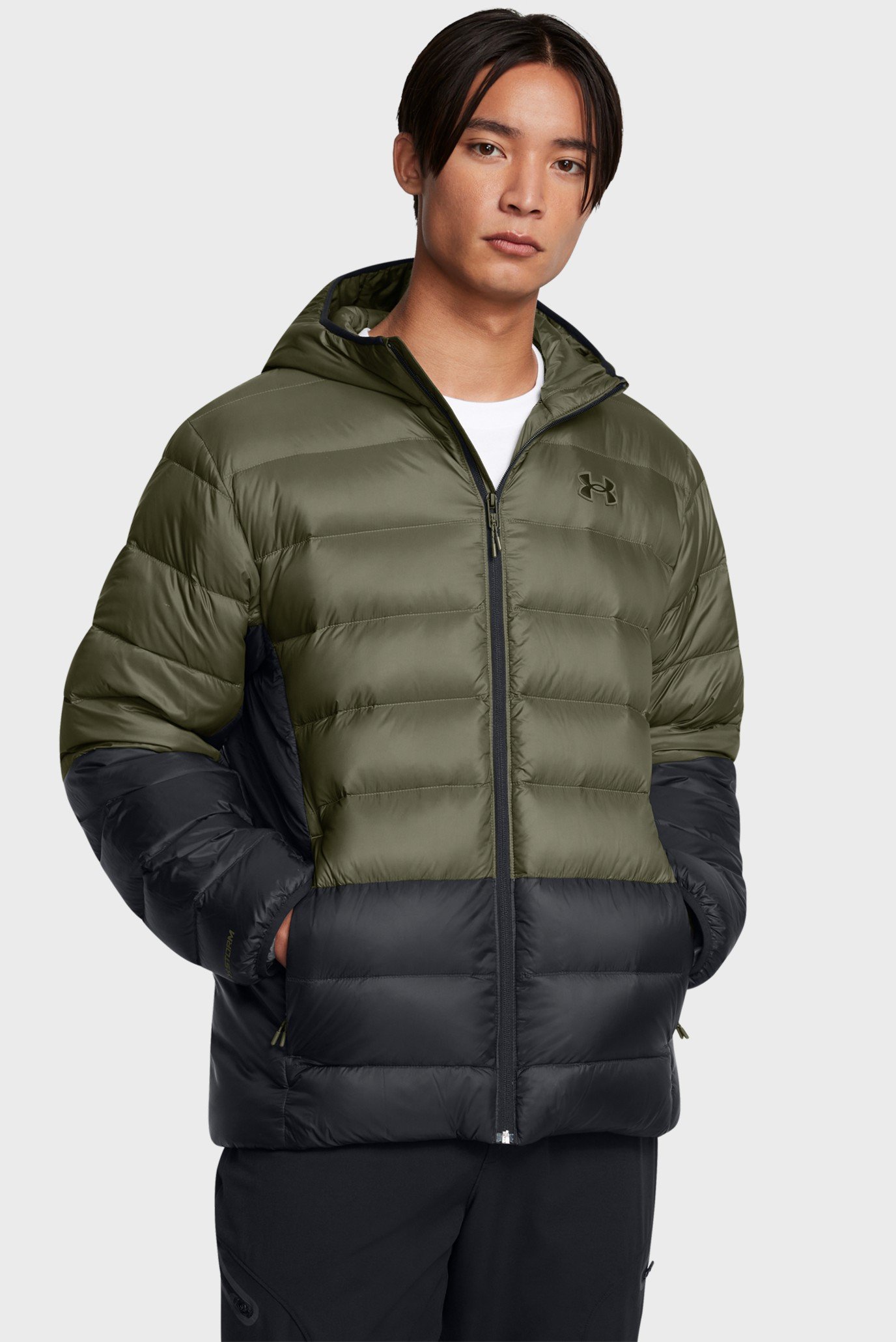 Чоловічий зелений пуховик LEGEND DOWN HOODED JACKET 1