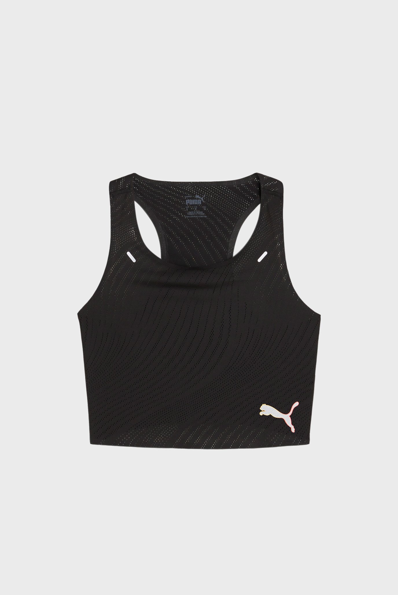 Жіночий чорний топ RUN ULTRASPUN Women's Running Crop Top 1