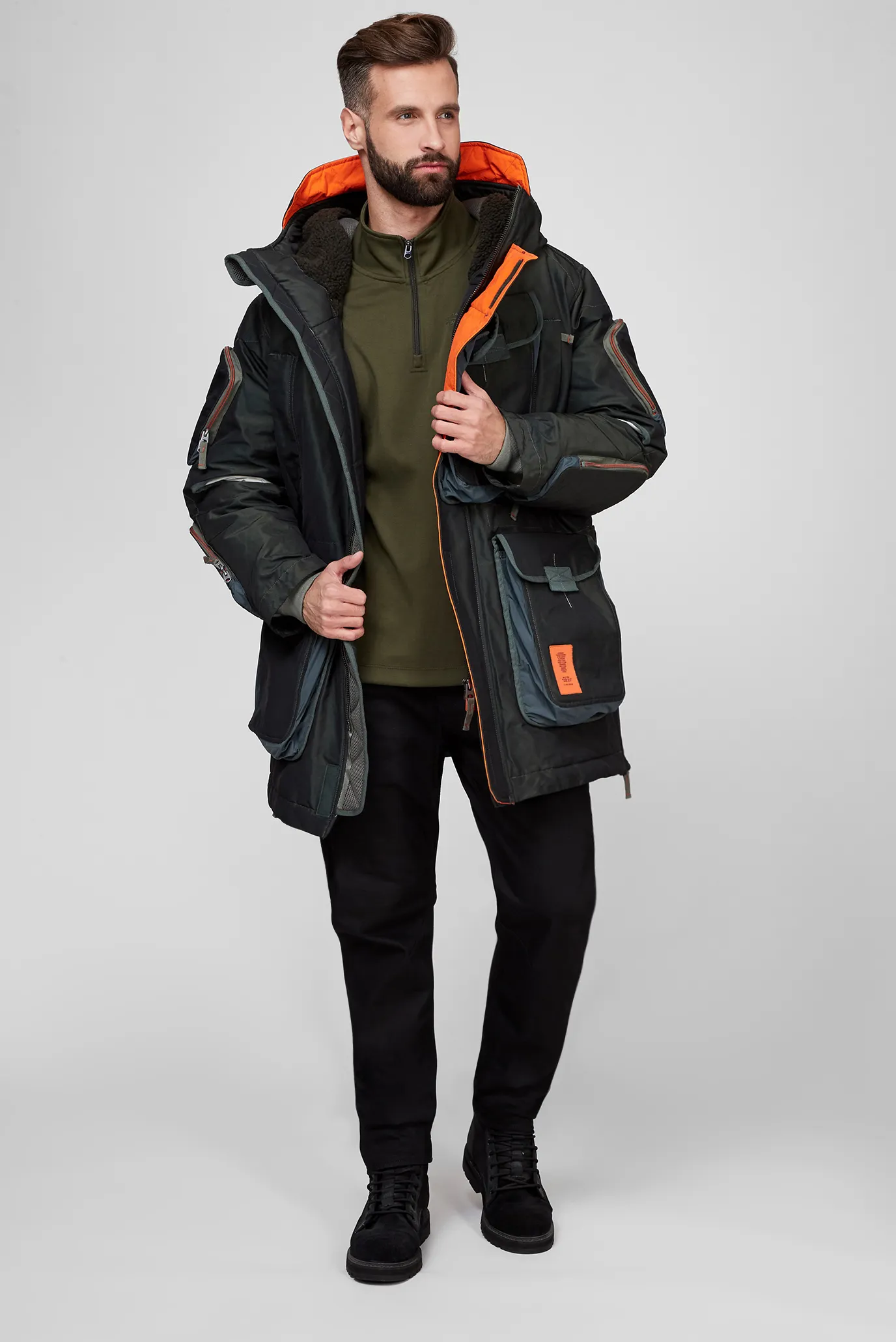 Мужская зеленая парка E luggage G-Star RAW D20081,C835 — MD-Fashion