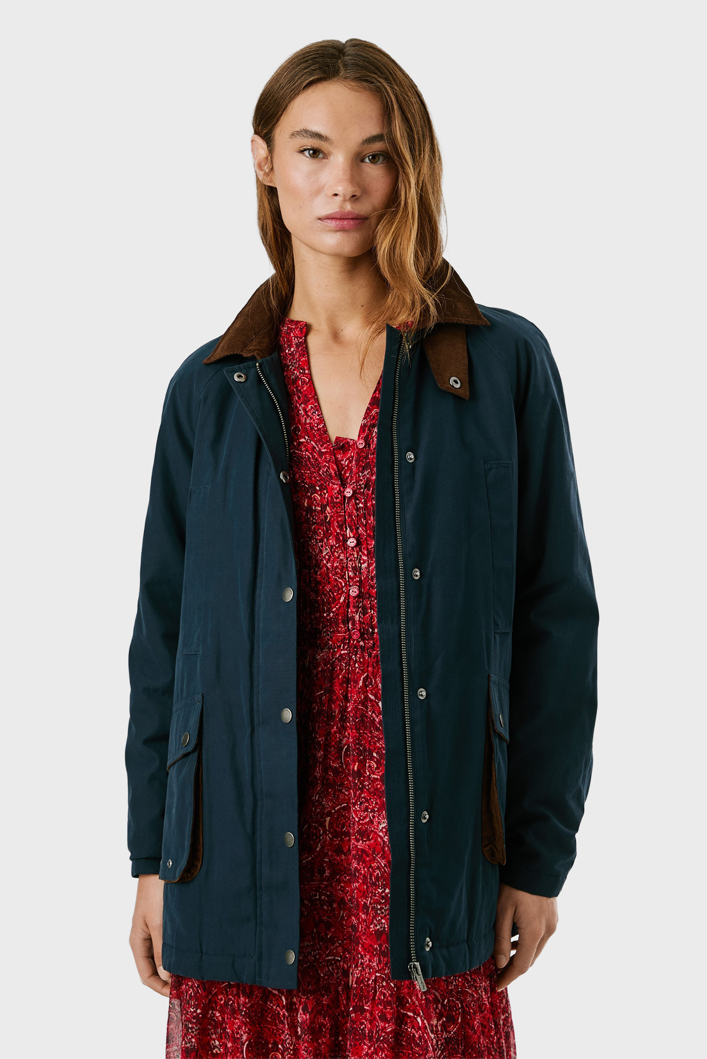 Женская темно-синяя парка TESS Синий S Pepe Jeans PL4024352 Женская темно-синяя парка TESS Синий S Pepe Jeans PL4024352
