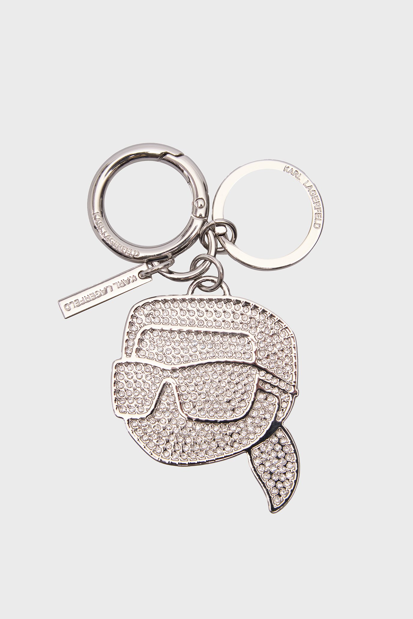 Женский серебристый брелок K IKONIK 2.0 RHNSTNS KEYCHAIN 1