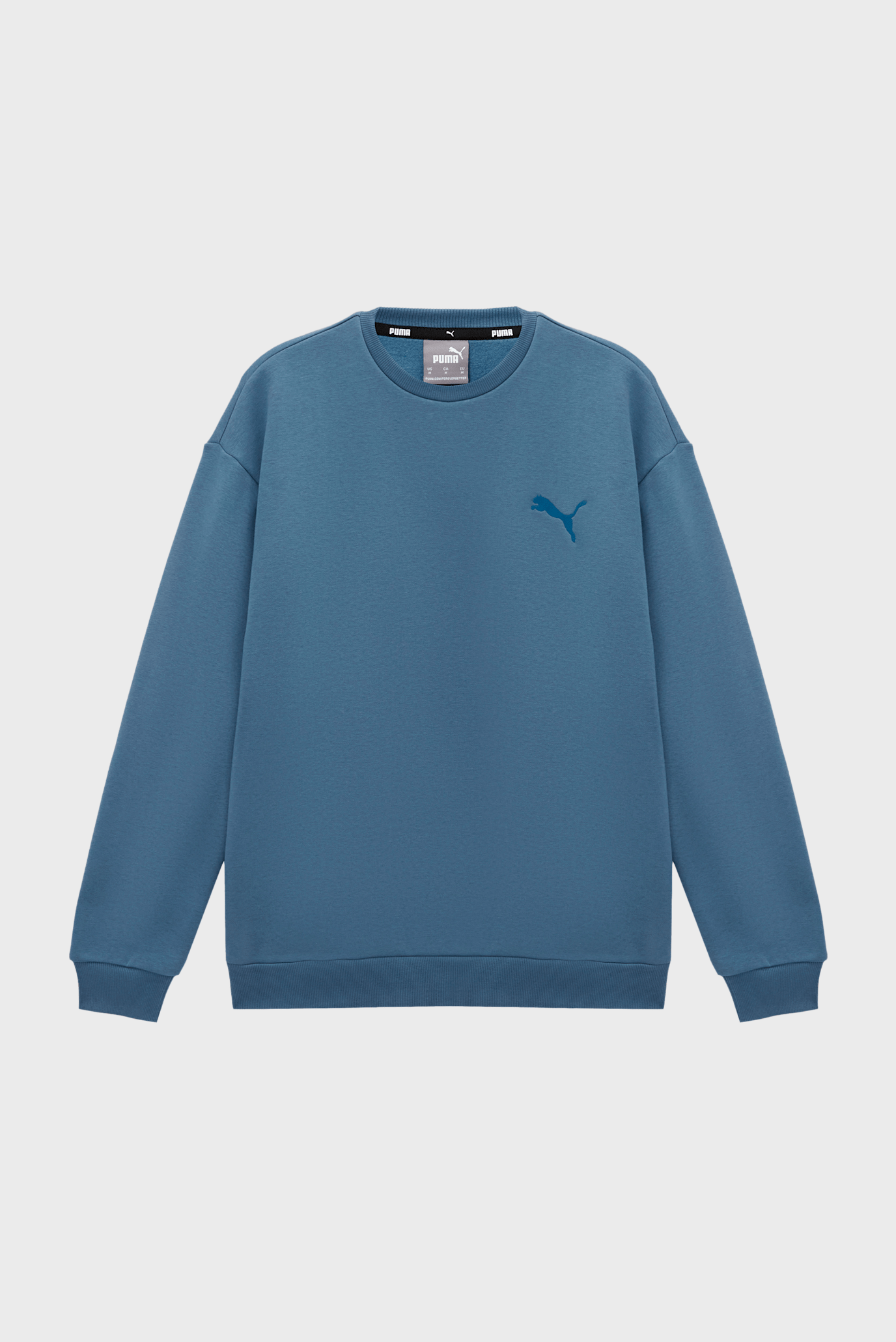 Мужской синий свитшот PUMA Elevated Crewneck 1