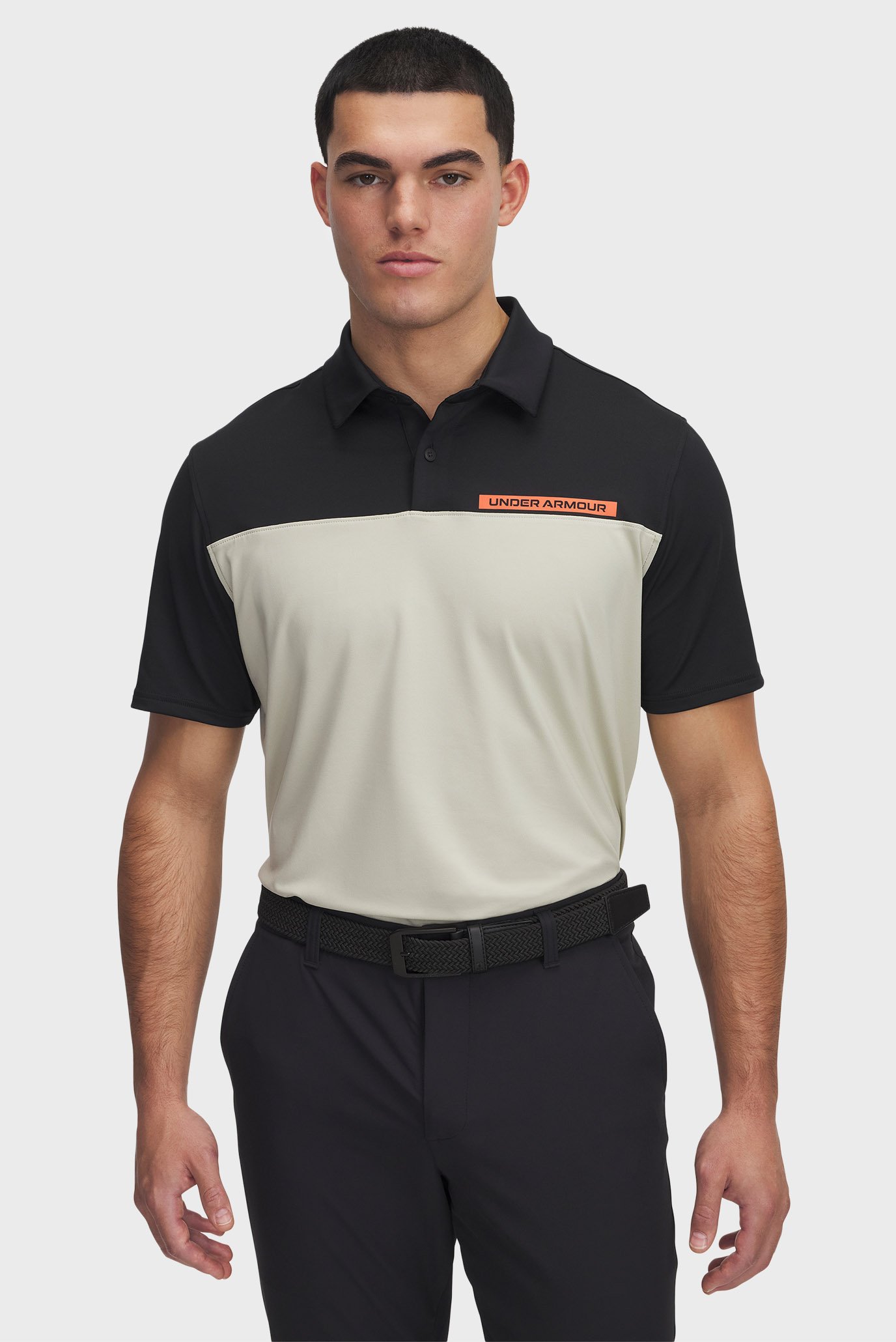 Мужское поло UA T2G Color Block Polo Черный XXL Under Armour 1383139-003 Мужское поло UA T2G Color Block Polo Черный XXL Under Armour 1383139-003