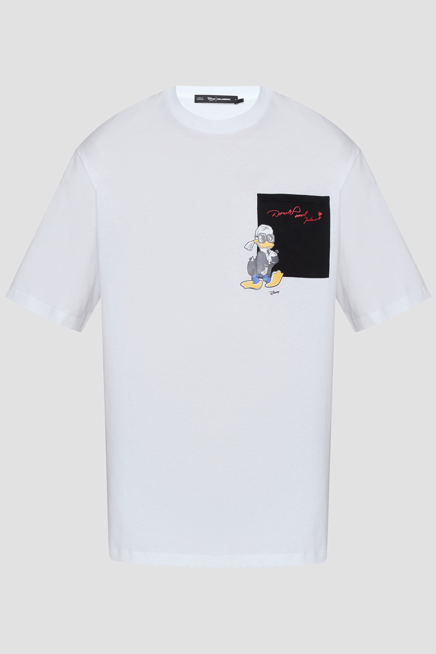 Мужская белая футболка Karl Lagerfeld x Disney Белый L Karl Lagerfeld 553270.755097;10 Мужская белая футболка Karl Lagerfeld x Disney Белый L Karl Lagerfeld 553270.755097;10