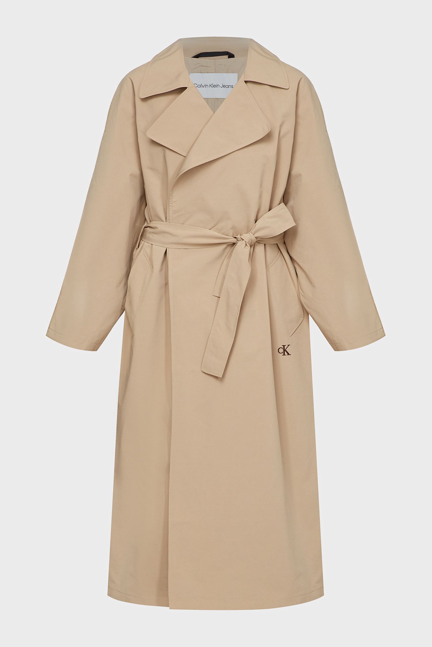 Жіночий бежевий плащ OVERSIZED TRENCH COAT 1