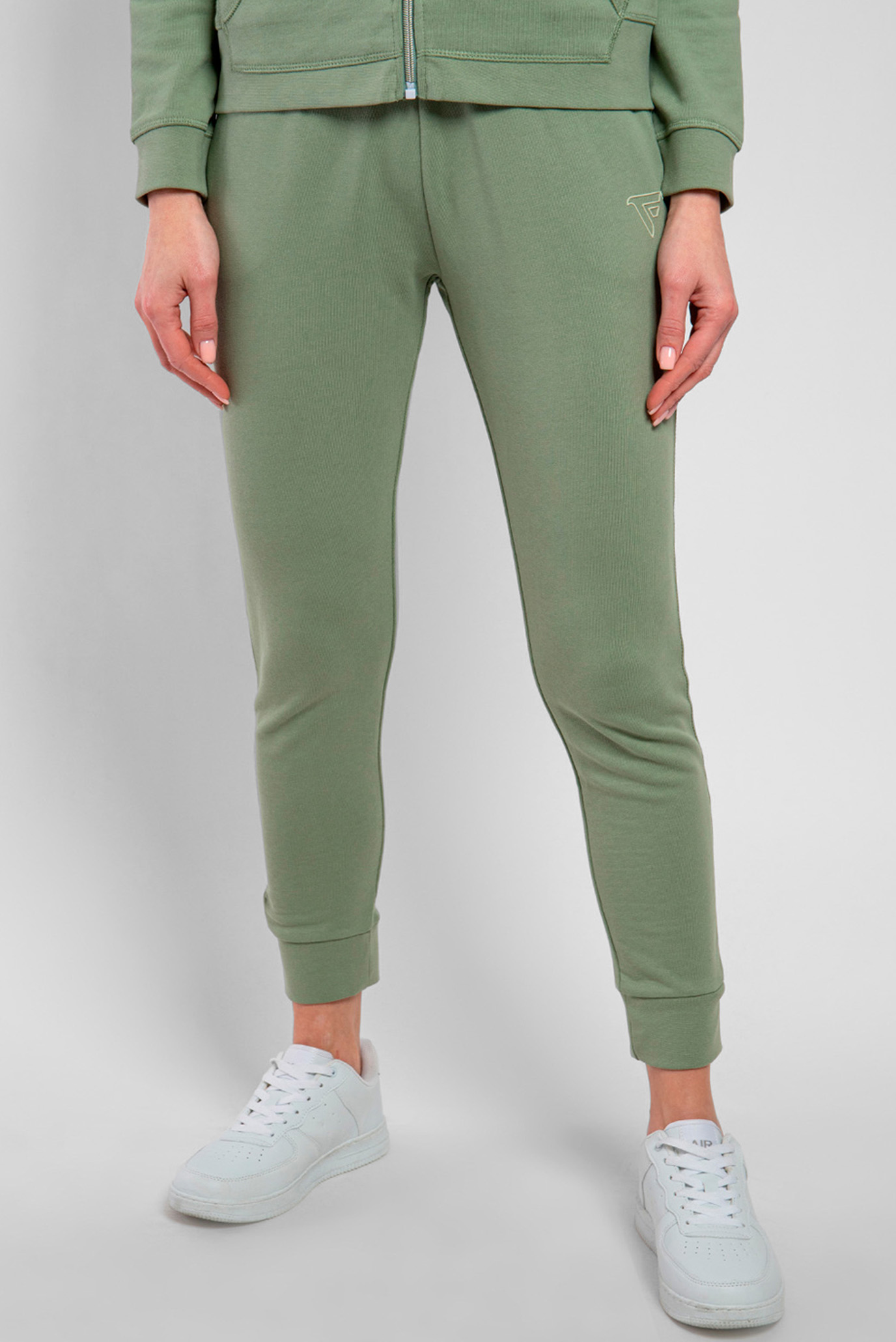 Жіночі зелені спортивні штани 1