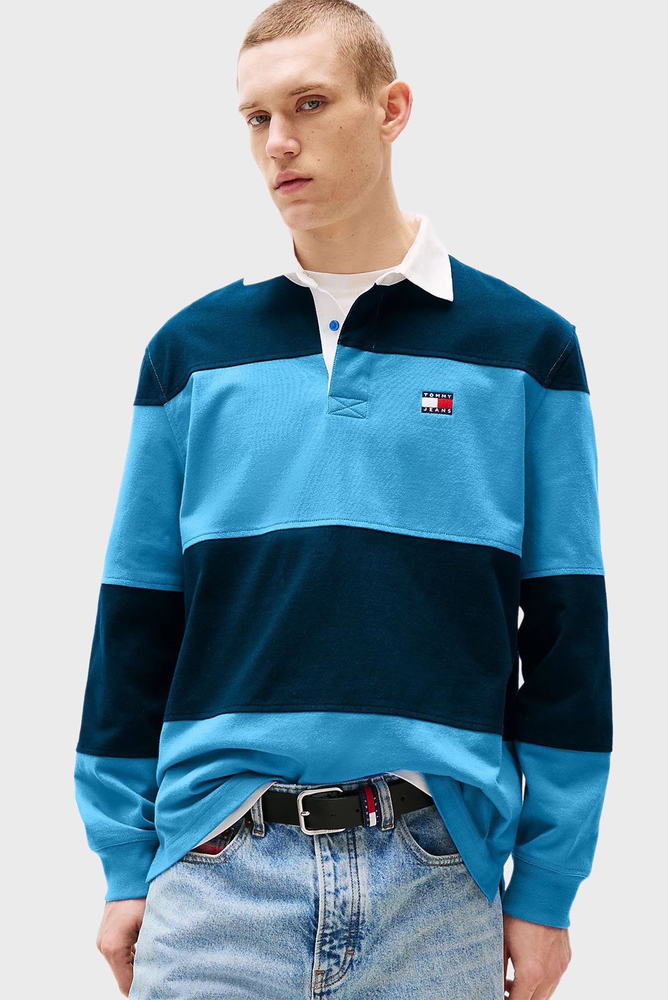 Мужское поло в полоску RLX FIT COLORBLOCK Разноцветный L Tommy Jeans DM0DM21665 Мужское поло в полоску RLX FIT COLORBLOCK Разноцветный L Tommy Jeans DM0DM21665